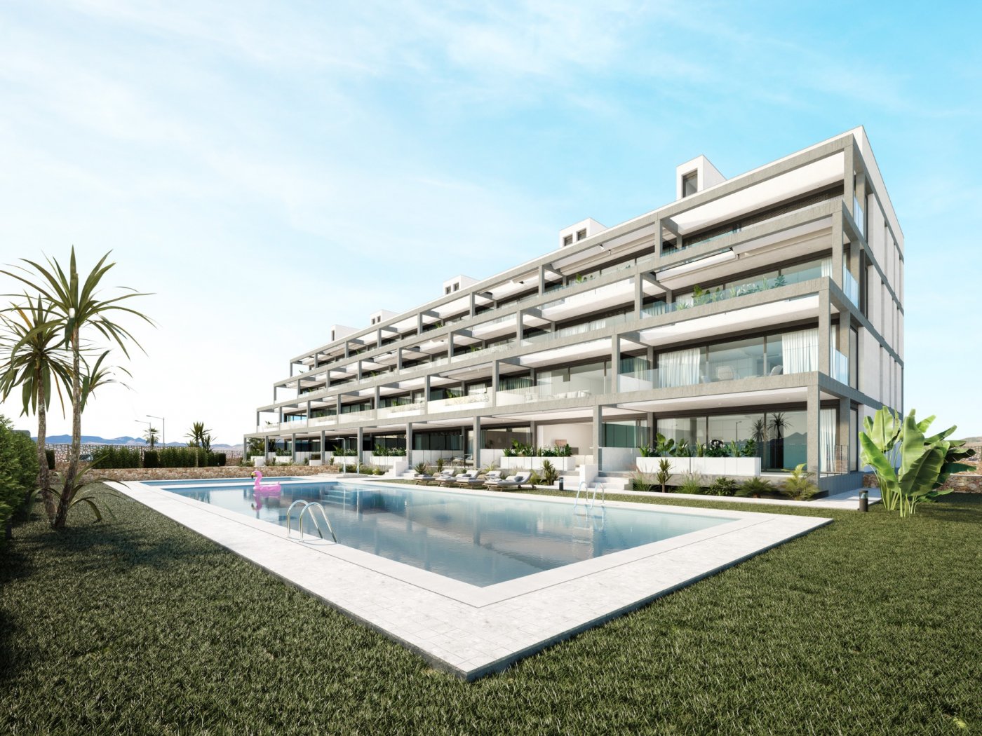 COMPLEJO RESIDENCIAL DE OBRA NUEVA EN MAR DE CRISTAL Moderno complejo residencial de apartamentos y áticos de nueva construcción situado muy cerca del paseo marítimo y de las largas y bonitas pla...
