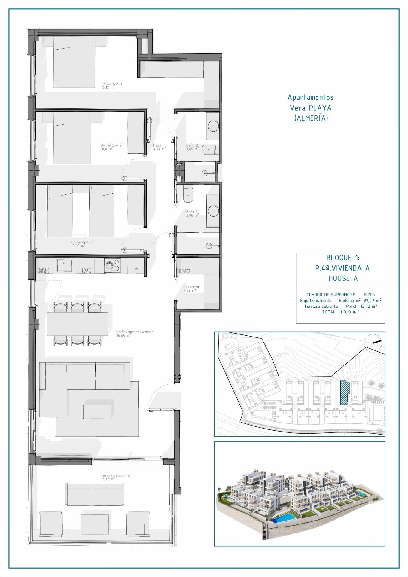 Apartamentos de nueva construcción en Vera Playa, Almería: viviendas modernas cerca del mar