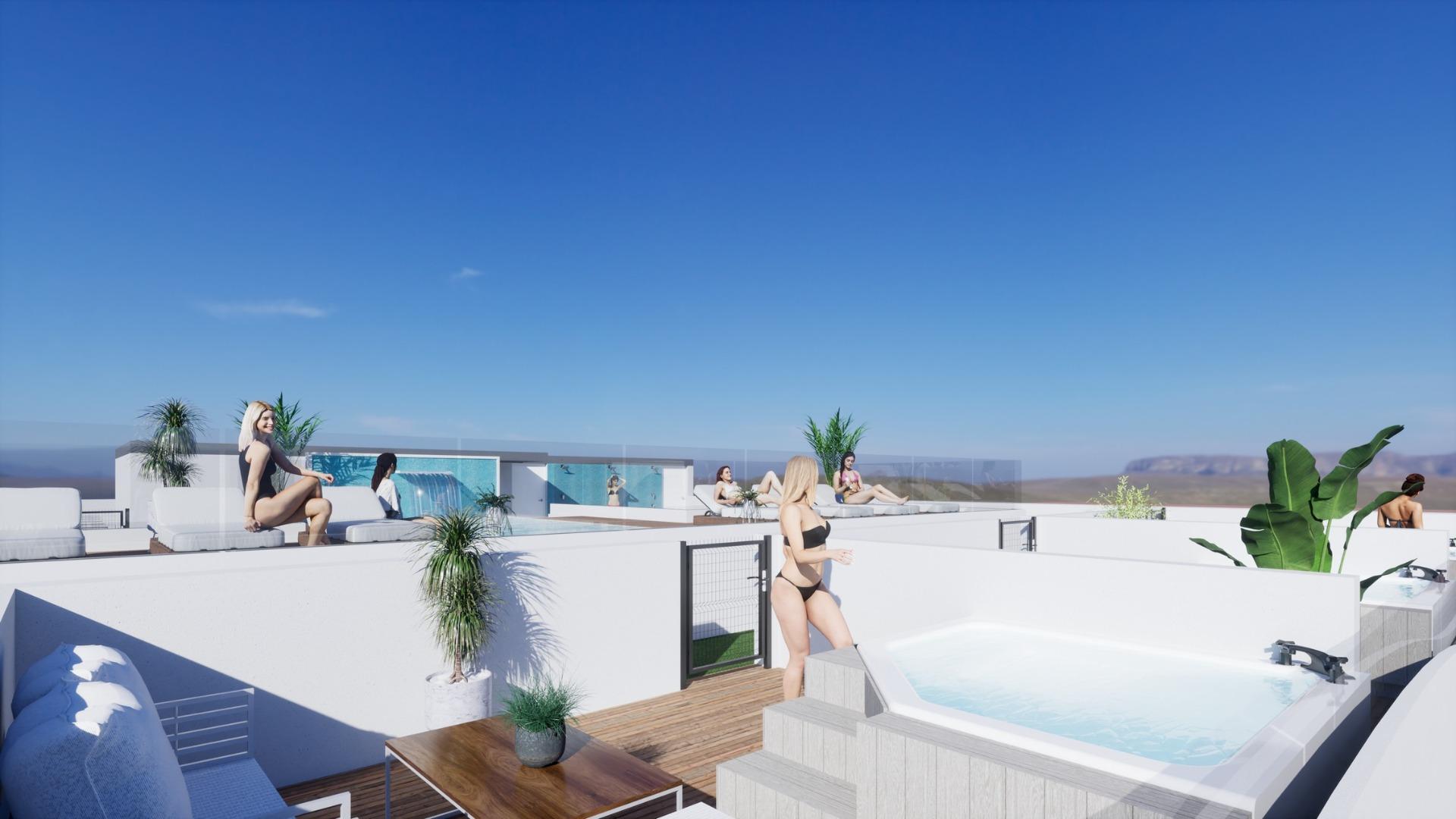ATICOS DE OBRA NUEVA EN TORREVIEJA Nueva construcción de diseño vanguardista de cinco plantas en Torrevieja con 34 viviendas exclusivas ofrece una variedad de opciones de vida, desde elegantes ap...