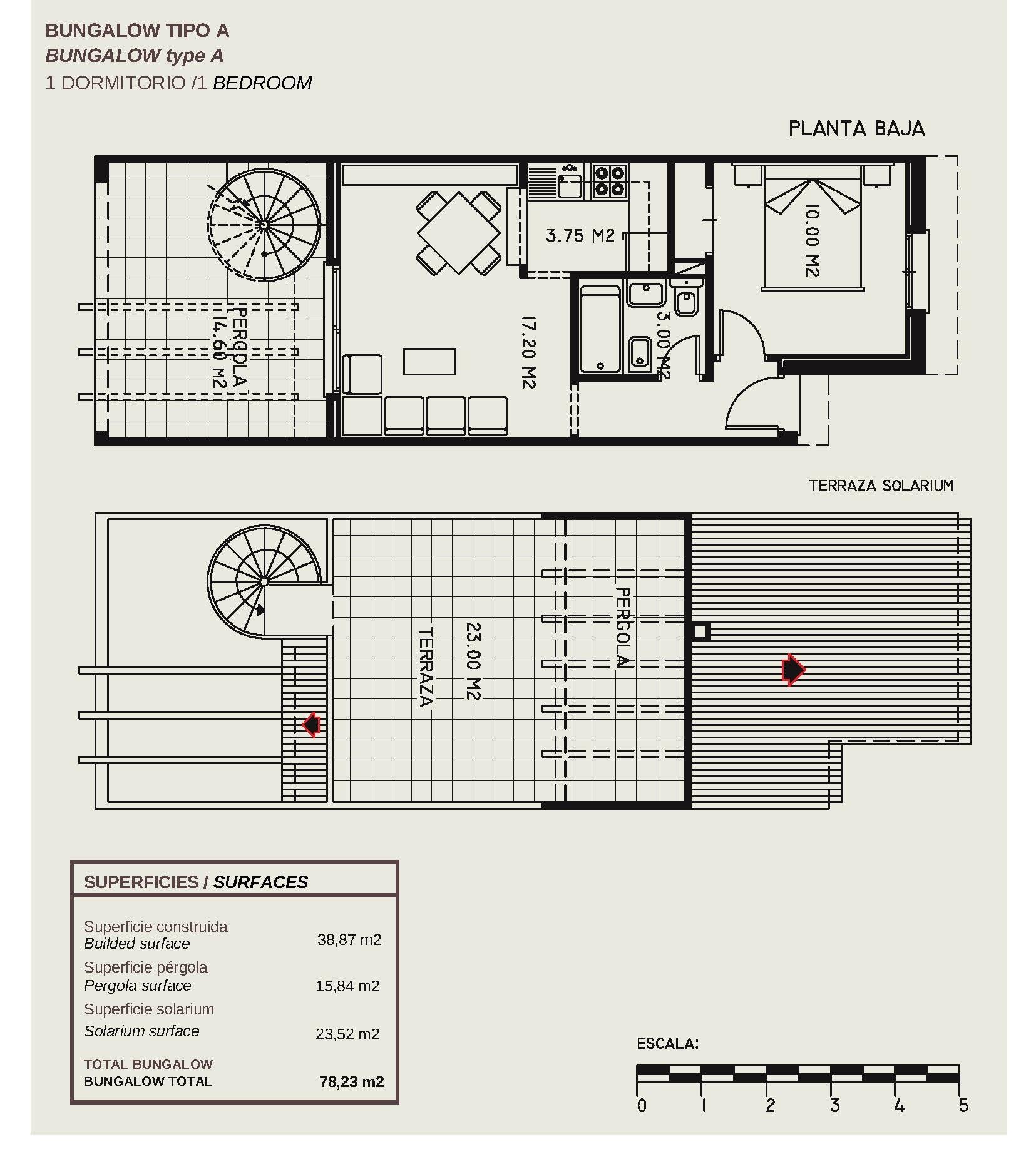 APARTAMENTOS BUNGALOW PLANTA ALTA EN CALPE Preciosos bungalows en planta alta con 1 dormitorio, 1 baño, cocina americana con salón, armarios empotrados y terrazas. Todos los bungalows disponen de...