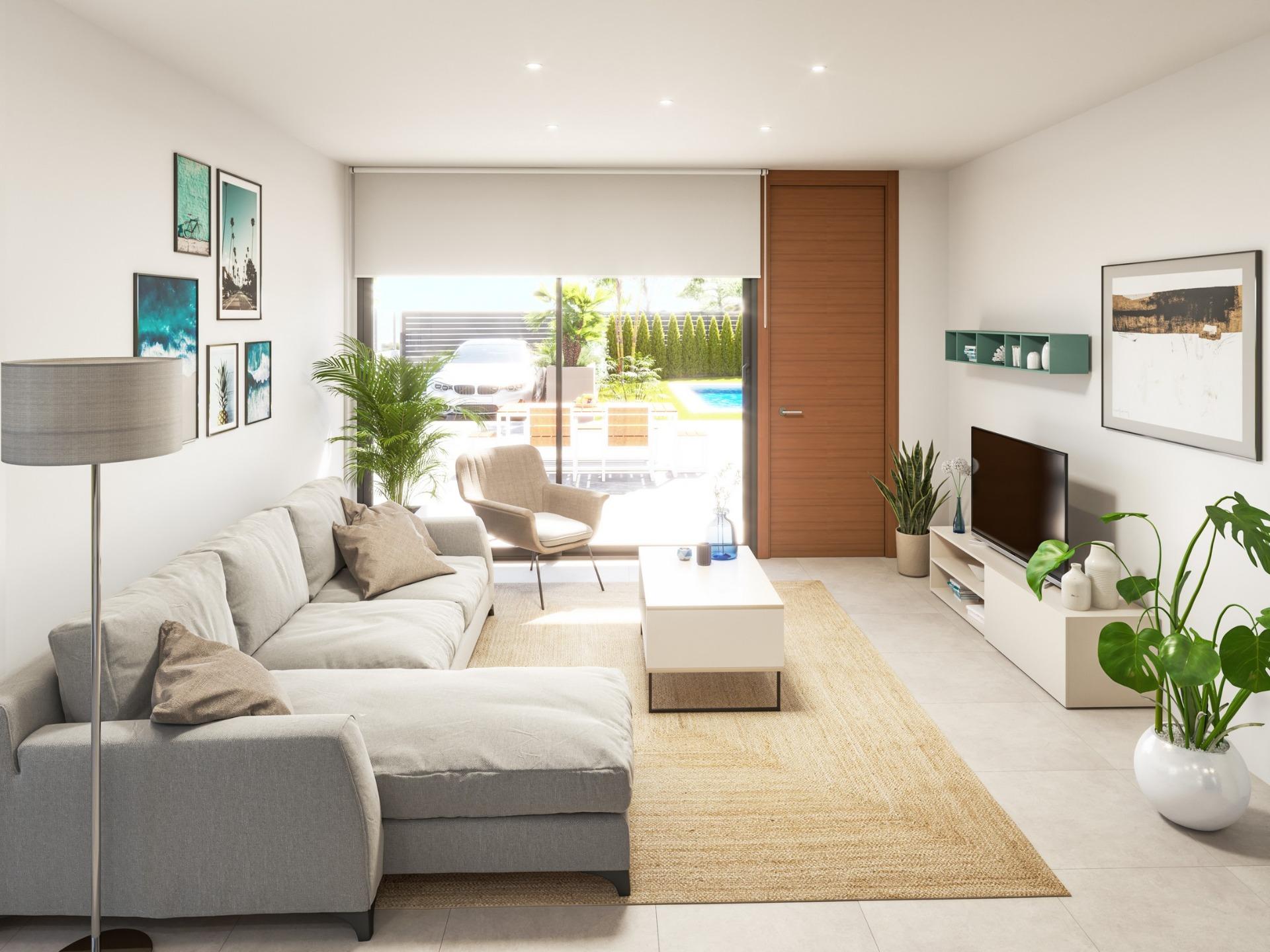 Villas de nueva construcción en Vera Playa, Almería: viviendas modernas cerca del mar Vida contemporánea en Pueblo Salinas, a solo 2 km de la playa Presentamos una impresionante nueva promoción r...