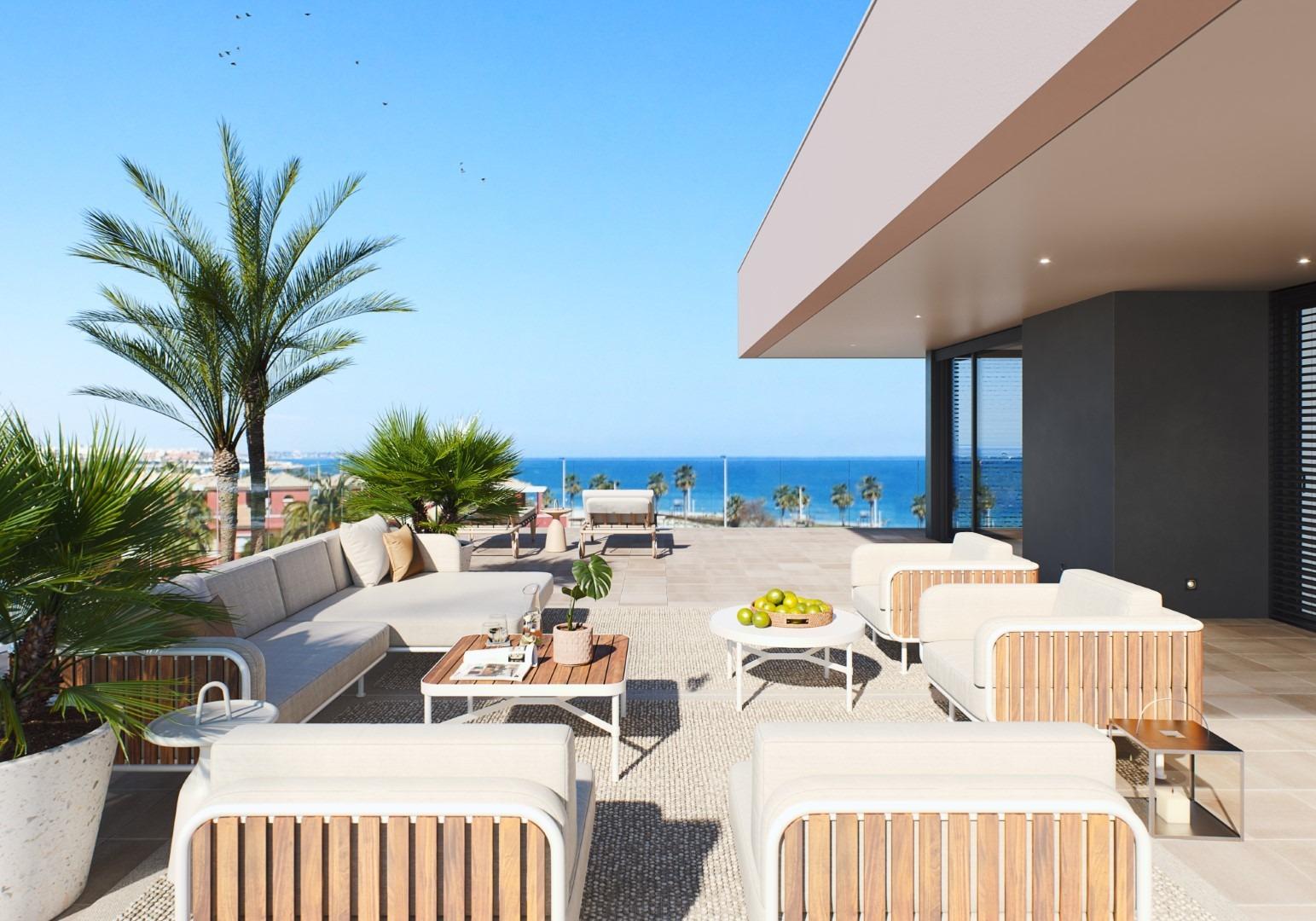 VILLA DE OBRA NUEVA EN TORRE DE LA HORADADA Moderna villat de obra nueva cerca de la playa de Higuericas en Torre de la Horadada. Villa consta de una parcela de 618 m², con 344 m² construidos. Vi...