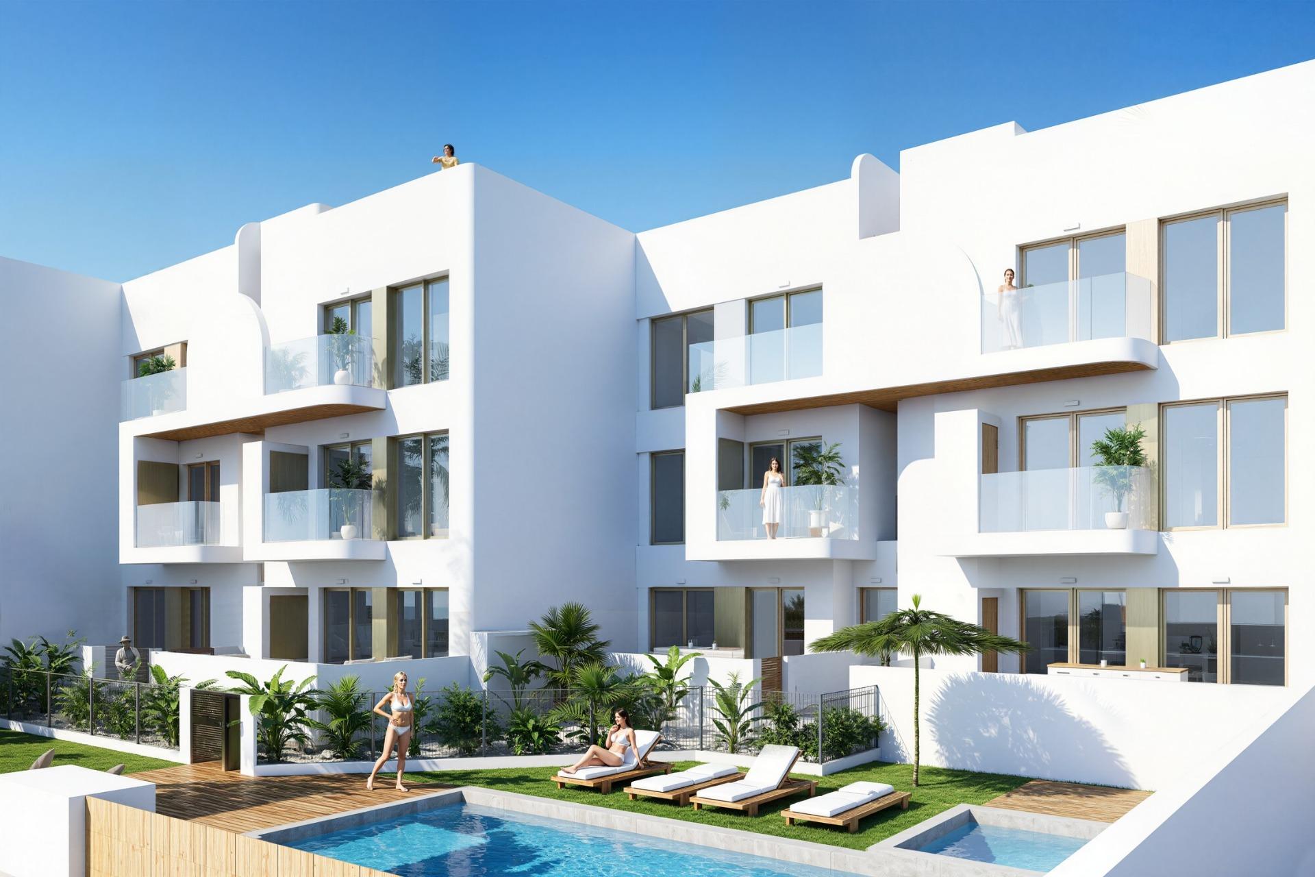 Complejo residencial de nueva construcción en Los Alcázares, en primera línea del campo de golf Serena