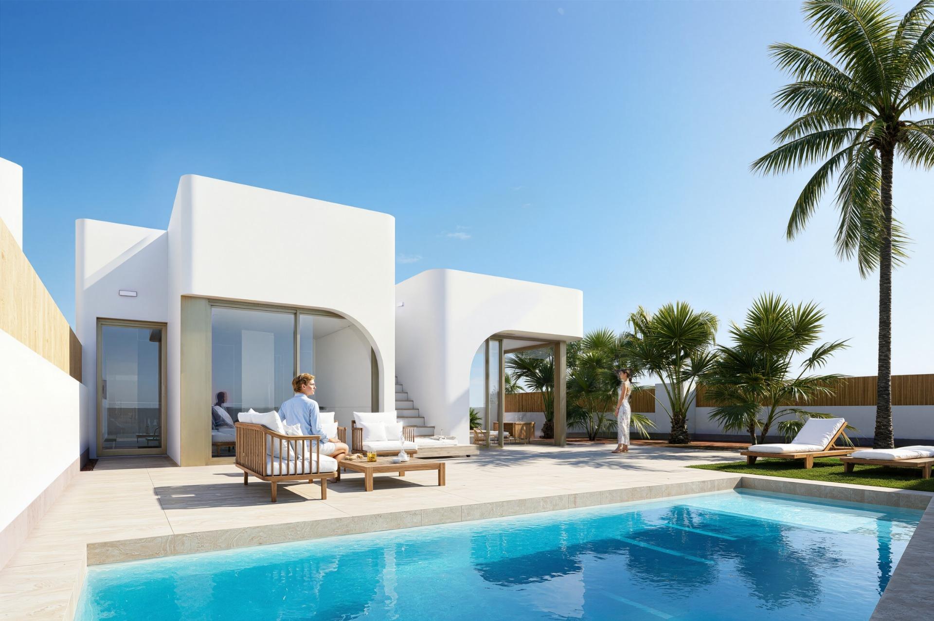 Complejo residencial de nueva construcción en Los Alcázares, en primera línea del campo de golf Serena