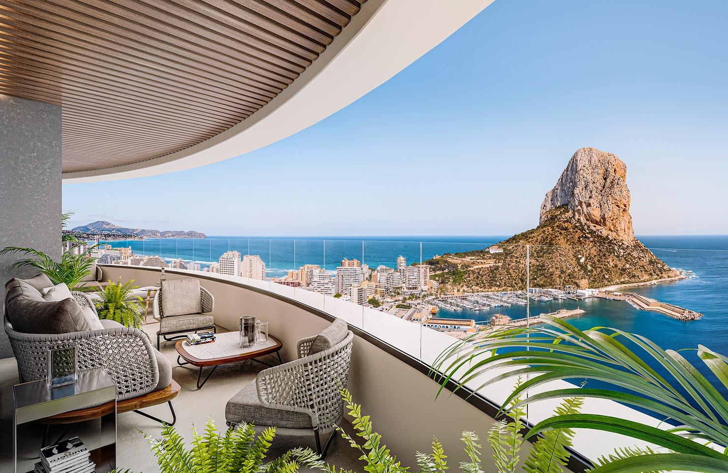 Apartamentos de lujo de nueva construcción en venta en Calpe, cerca de la playa