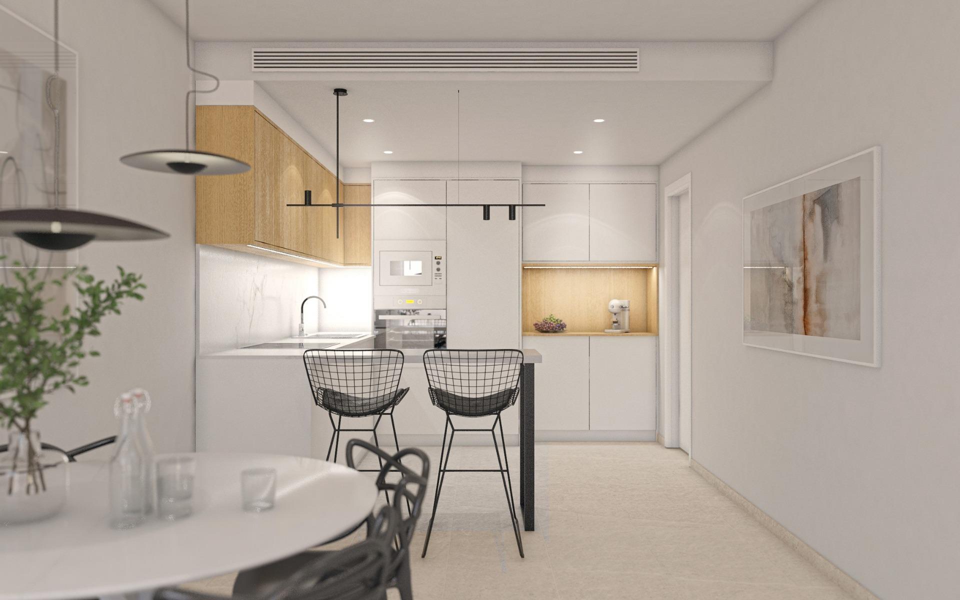 Apartamentos modernos con piscina comunitaria cerca de la playa en San Pedro del Pinatar