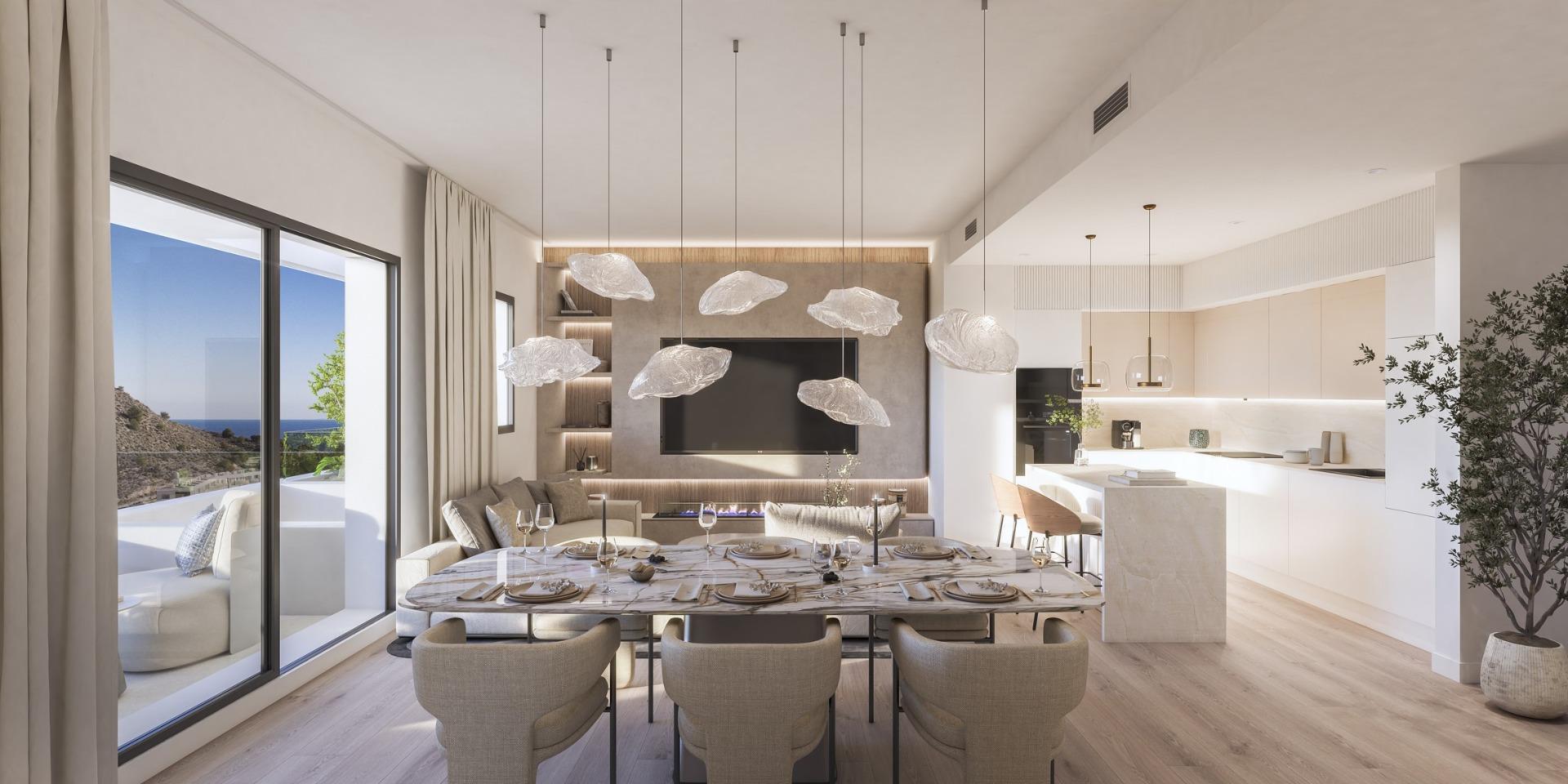 Resort de lujo en Villajoyosa - Un paraíso junto al mar, Apartamento de lujo en venta en Villajoyosa, Costa Blanca. 3 hab, 2 baños, vistas al mar. Vive el sueño en Alicante.