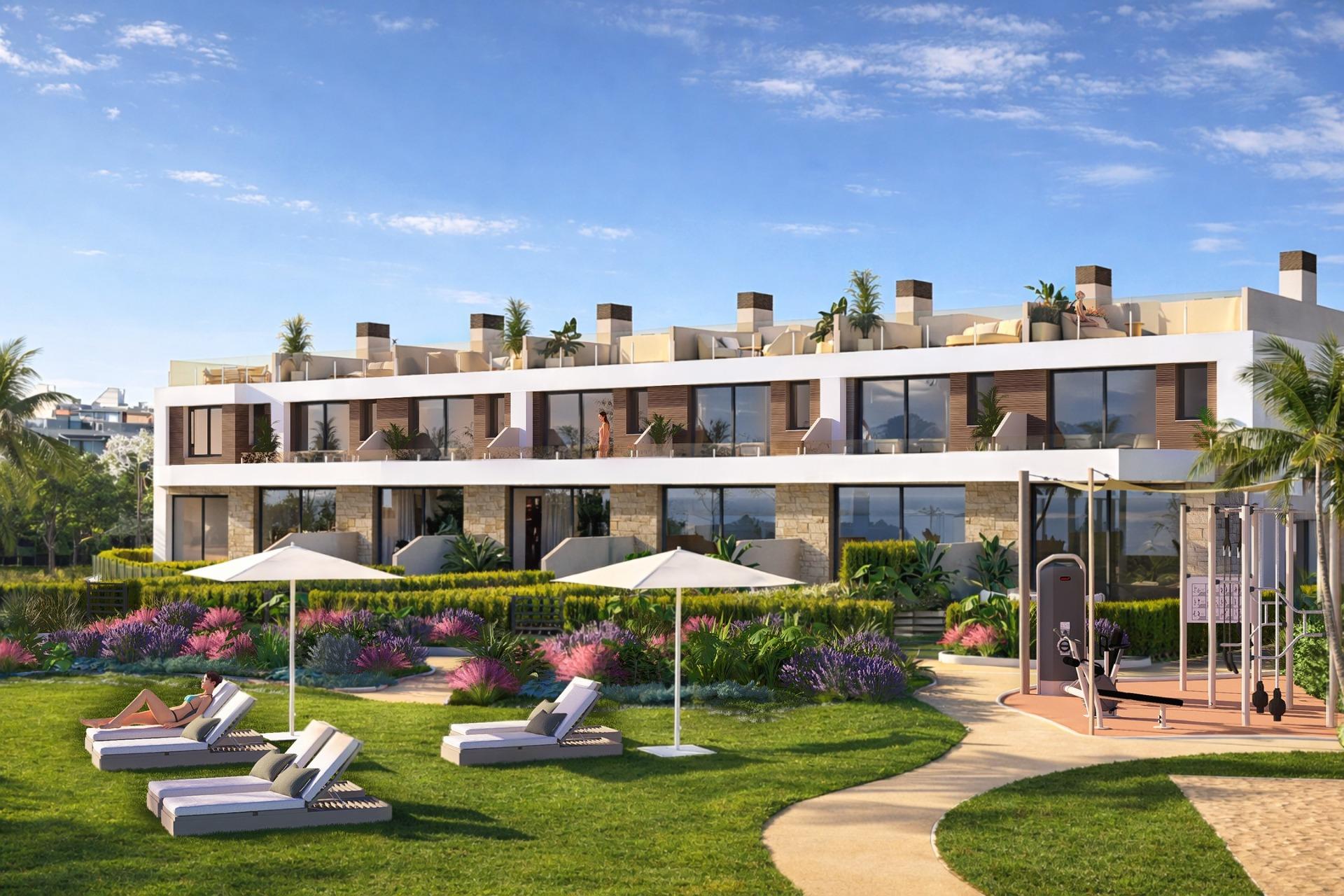 Exclusivas viviendas en primera línea de playa en El Campello, Costa Blanca, Descubre adosados de lujo en primera línea de Playa del Amerador, El Campello. 30 exclusivas viviendas con vistas al mar, solárium, jardín y acceso directo a la