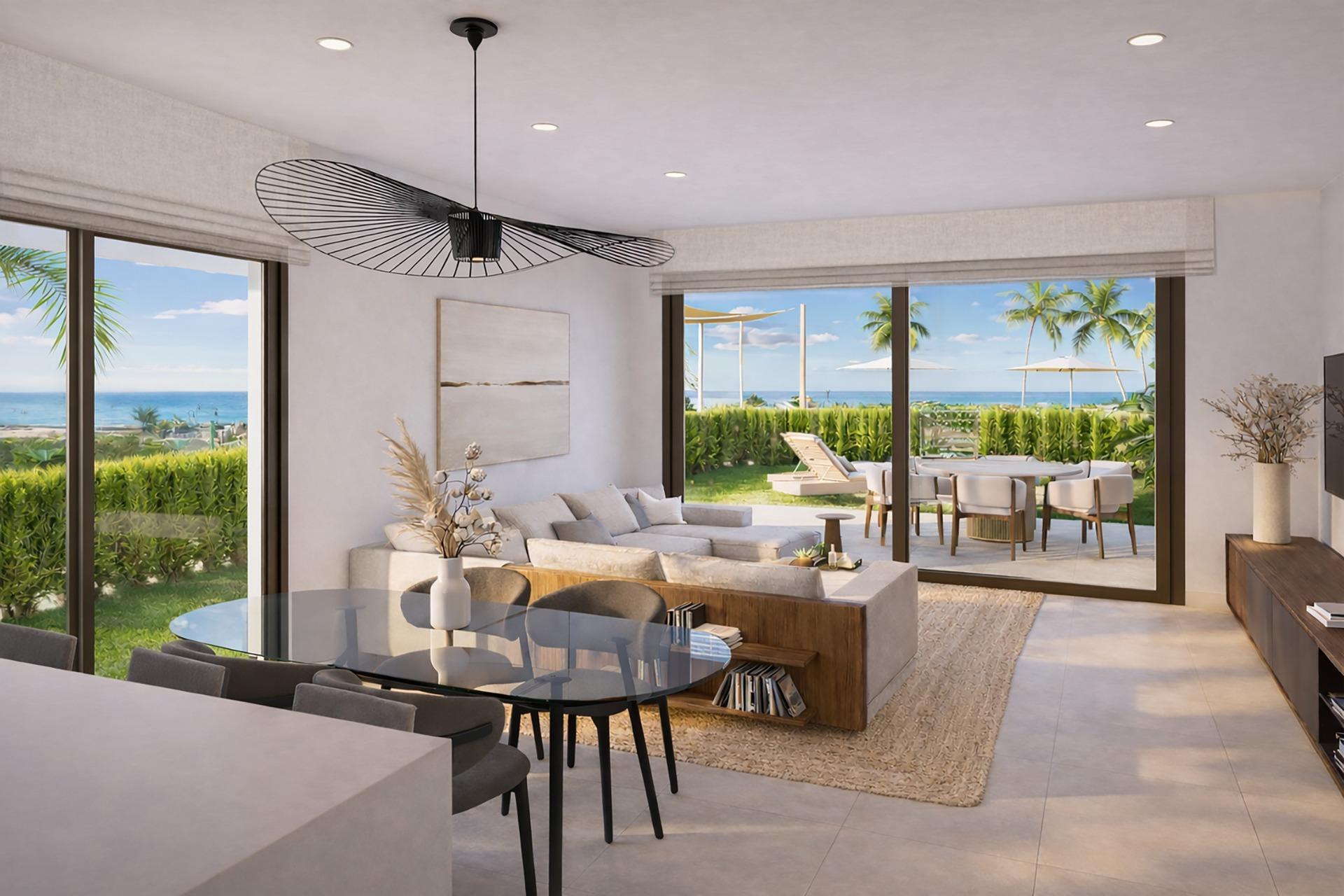 Exclusivas viviendas en primera línea de playa en El Campello, Costa Blanca, Descubre adosados de lujo en primera línea de Playa del Amerador, El Campello. 30 exclusivas viviendas con vistas al mar, solárium, jardín y acceso directo a la