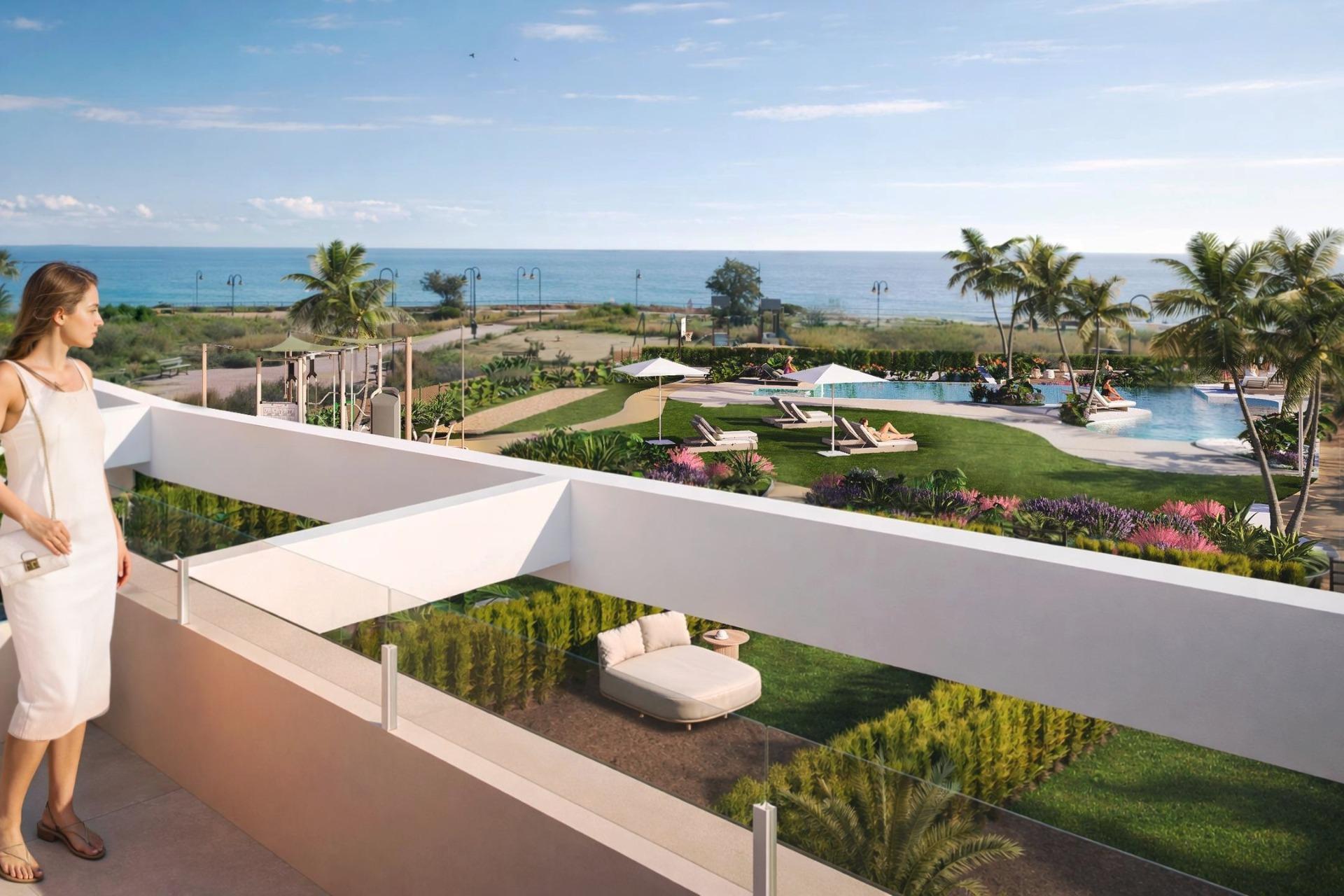 Exclusivas viviendas en primera línea de playa en El Campello, Costa Blanca, Descubre adosados de lujo en primera línea de Playa del Amerador, El Campello. 30 exclusivas viviendas con vistas al mar, solárium, jardín y acceso directo a la