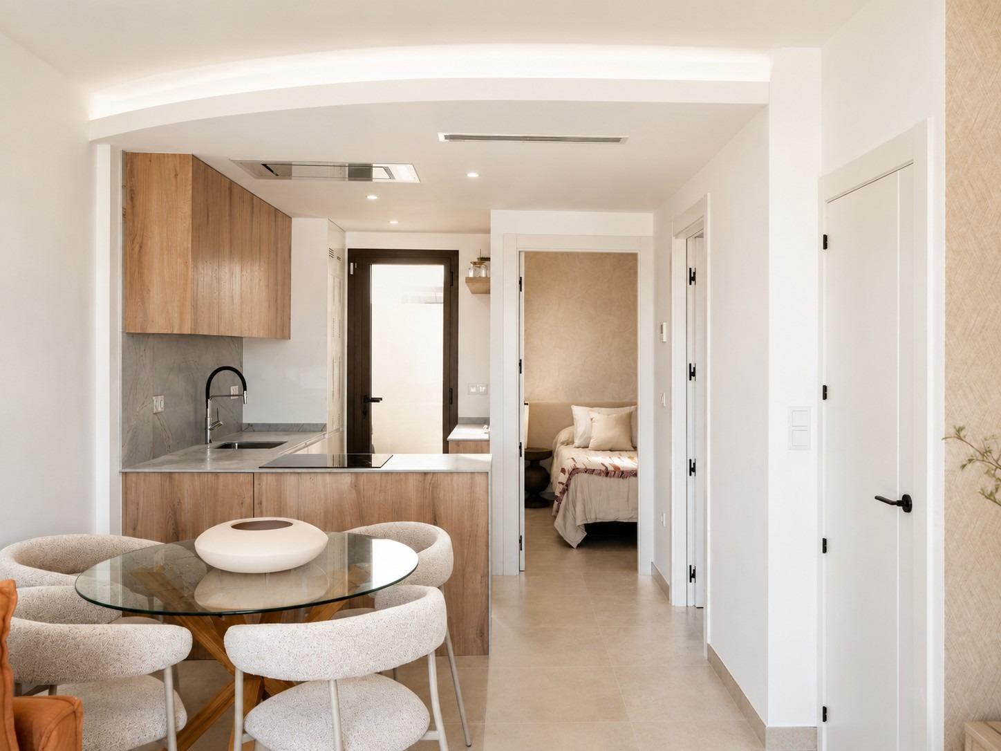 Adosados modernos en Dolores con piscina comunitaria, Exclusivos adosados modernos en Dolores, Alicante. Disfruta de vida mediterránea, solárium con vistas, piscina comunitaria y cercanía a playas. ¡Tu sueño en Cos