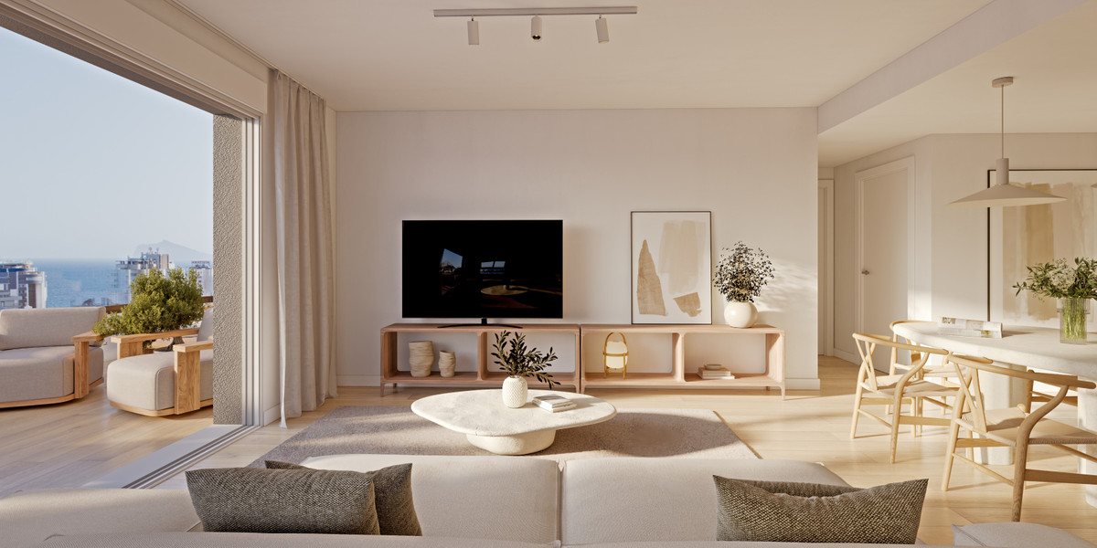 Calpe: Tu Paraíso Mediterráneo con Vistas Únicas, Descubre lujo y vistas espectaculares en Calpe, Costa Blanca. Apartamentos de 3 dormitorios en exclusiva promoción con piscinas, gimnasio y a 3 min de la playa.