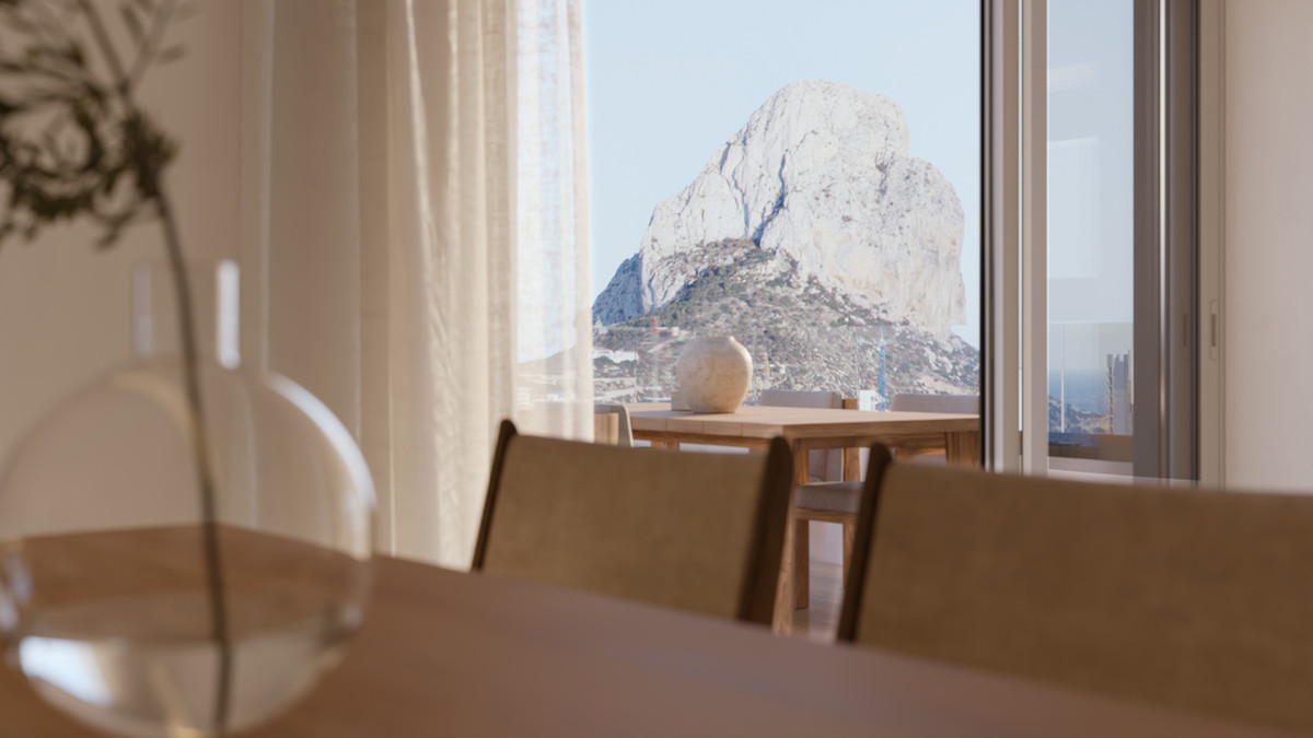 Calpe: Tu Paraíso Mediterráneo con Vistas Únicas, Descubre lujo y vistas espectaculares en Calpe, Costa Blanca. Apartamentos de 3 dormitorios en exclusiva promoción con piscinas, gimnasio y a 3 min de la playa.