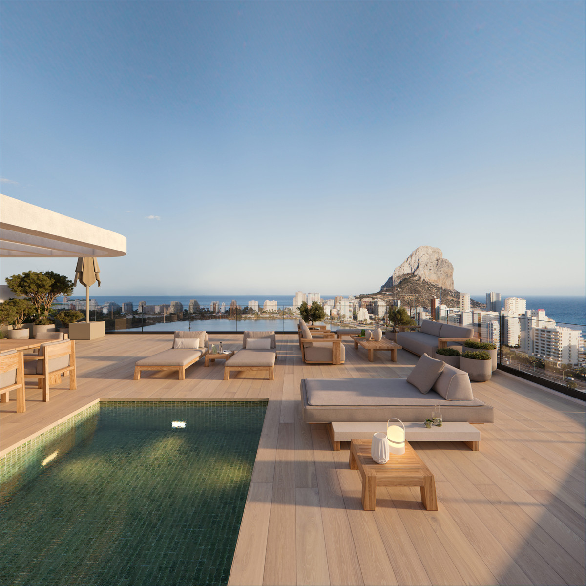 Calpe: Tu Paraíso Mediterráneo con Vistas Únicas, Descubre lujo y vistas espectaculares en Calpe, Costa Blanca. Apartamentos de 3 dormitorios en exclusiva promoción con piscinas, gimnasio y a 3 min de la playa.