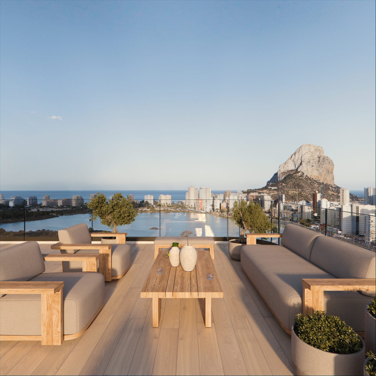 Calpe: Tu Paraíso Mediterráneo con Vistas Únicas, Descubre lujo y vistas espectaculares en Calpe, Costa Blanca. Apartamentos de 3 dormitorios en exclusiva promoción con piscinas, gimnasio y a 3 min de la playa.