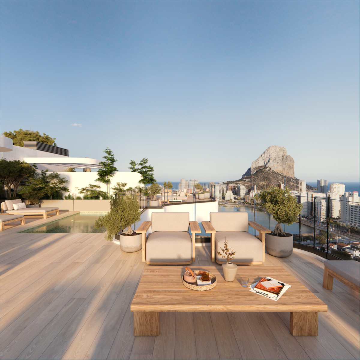 Calpe: Tu Paraíso Mediterráneo con Vistas Únicas, Descubre lujo y vistas espectaculares en Calpe, Costa Blanca. Apartamentos de 3 dormitorios en exclusiva promoción con piscinas, gimnasio y a 3 min de la playa.