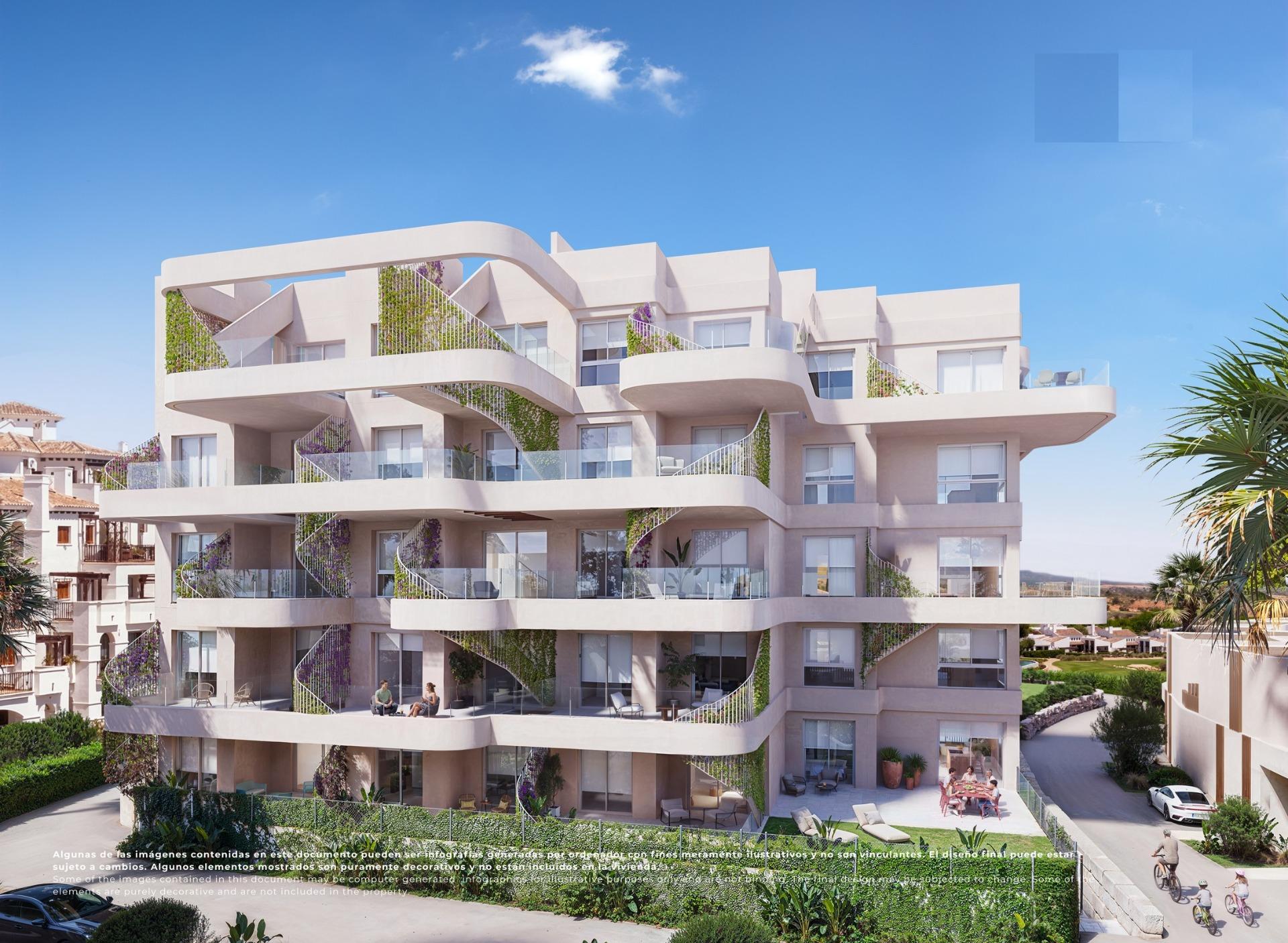 Apartamentos de lujo en primera línea de golf en El Valle Golf Resort, Murcia, Exclusivo ático de lujo 2 hab/2 baños en El Valle Golf Resort, Murcia. Primera línea de golf, solárium privado y vistas panorámicas. ¡Vive el sueño mediterráneo