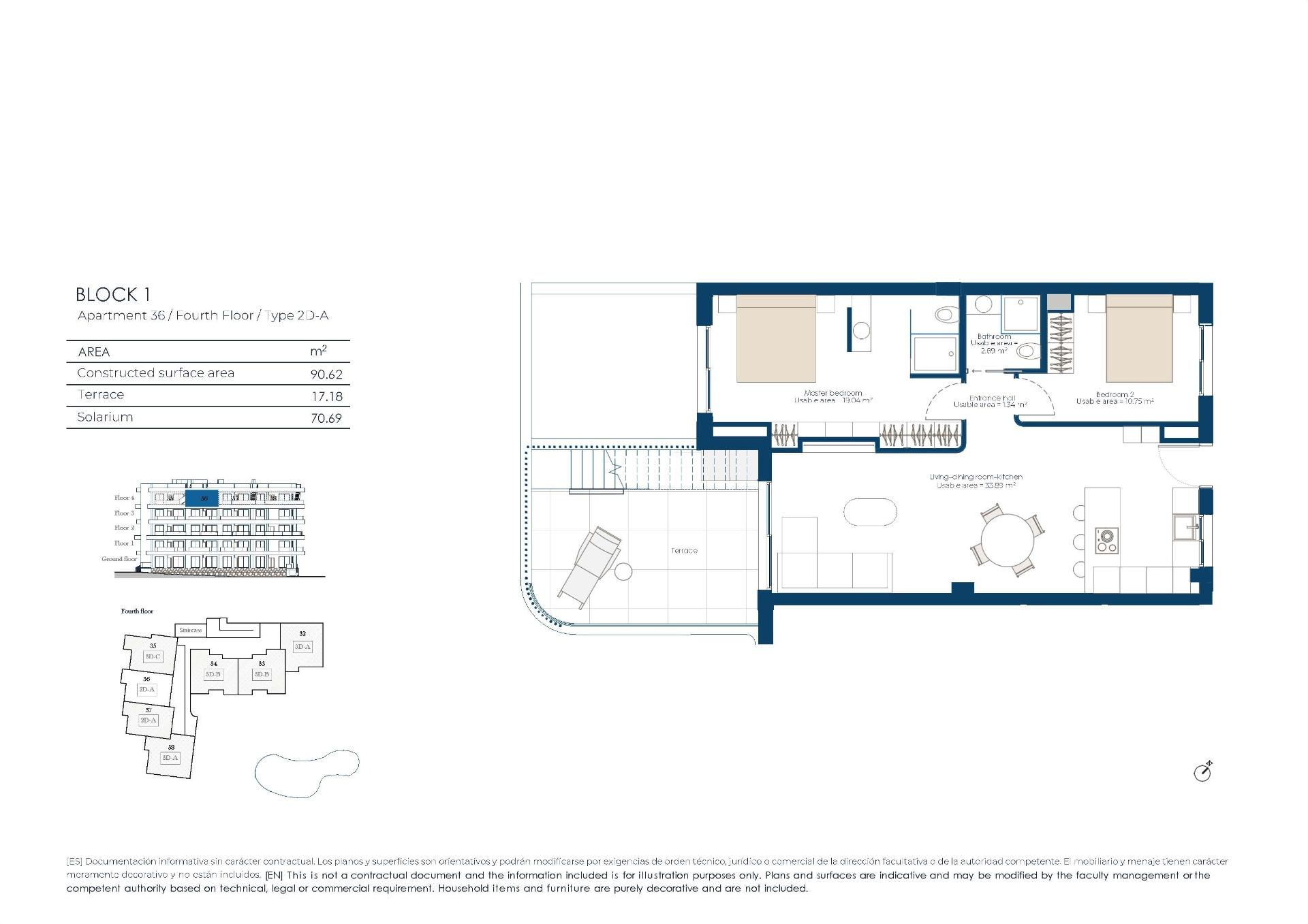 Apartamentos de lujo en primera línea de golf en El Valle Golf Resort, Murcia, Exclusivo ático de lujo 2 hab/2 baños en El Valle Golf Resort, Murcia. Primera línea de golf, solárium privado y vistas panorámicas. ¡Vive el sueño mediterráneo