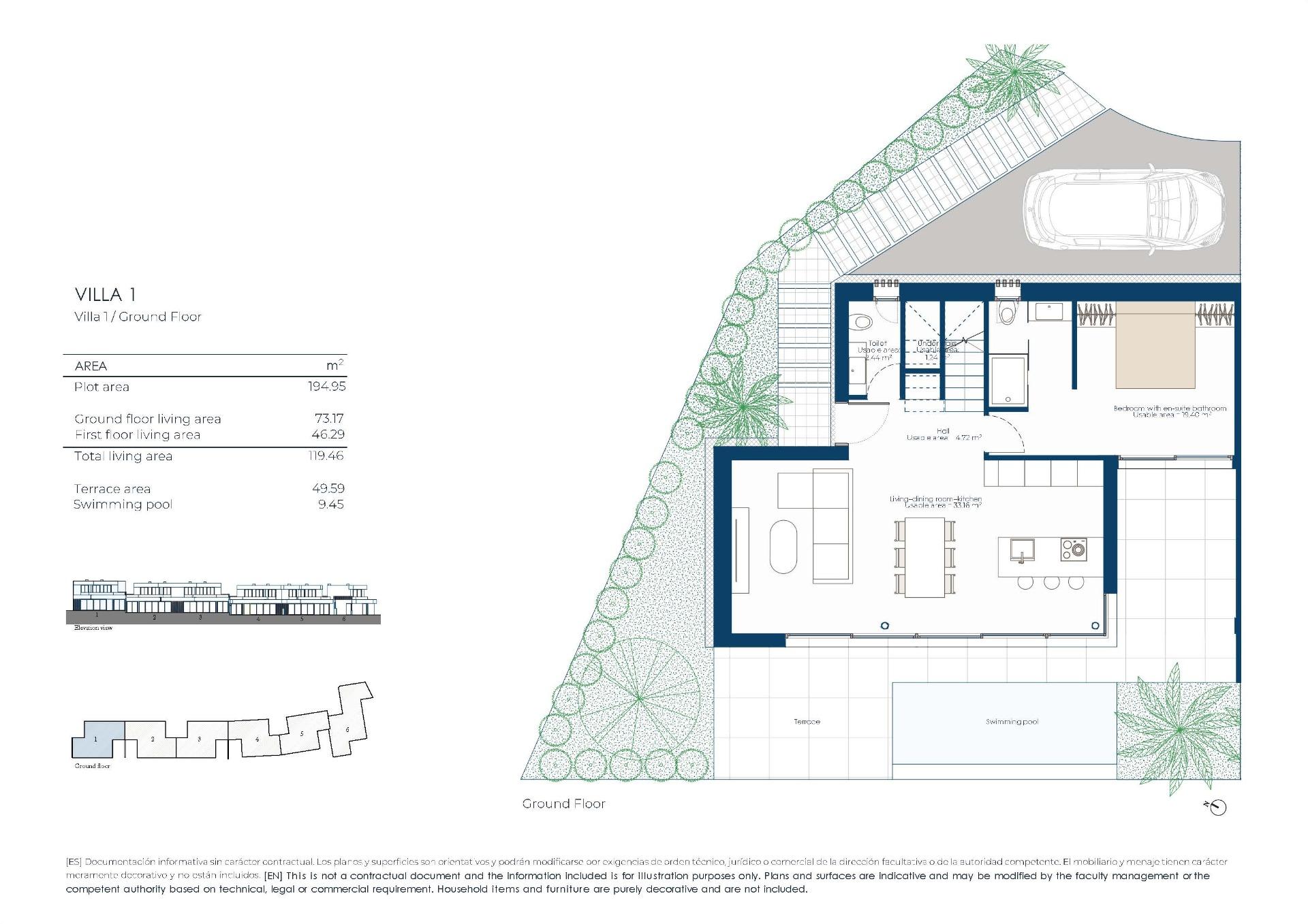 Exclusivas villas de nueva construcción en primera línea de golf en El Valle Golf Resort, Villas de lujo de nueva construcción en El Valle Golf Resort, Murcia. Primera línea de golf con piscina privada y vistas panorámicas. 3 dormitorios, diseño cont