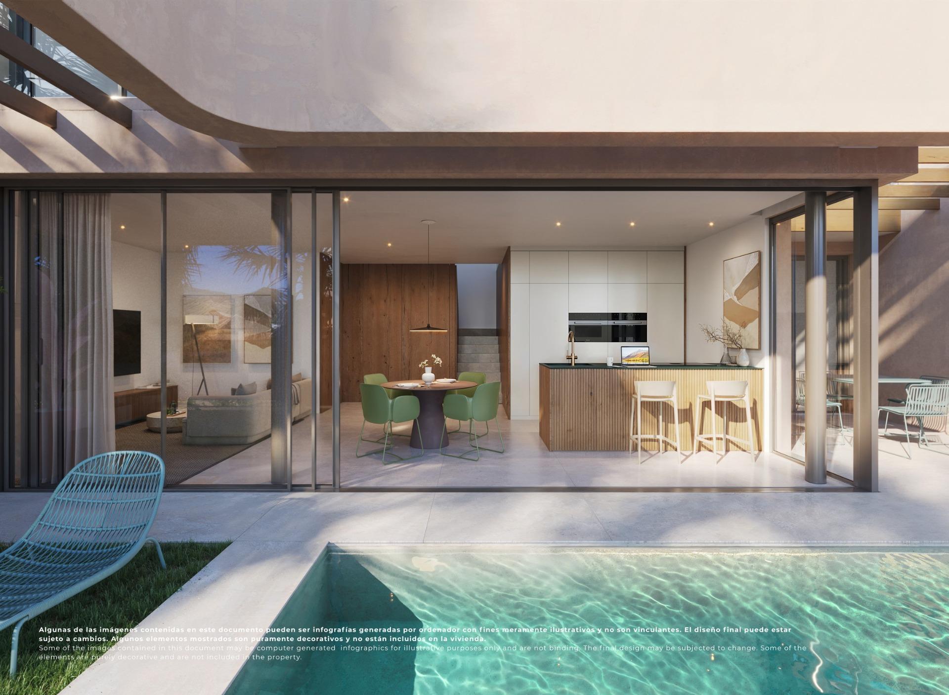 Exclusivas villas de nueva construcción en primera línea de golf en El Valle Golf Resort, Villas de lujo en El Valle Golf Resort, Murcia. Exclusivas adosadas de nueva construcción en primera línea de golf. Disfrute un estilo de vida mediterráneo, pis