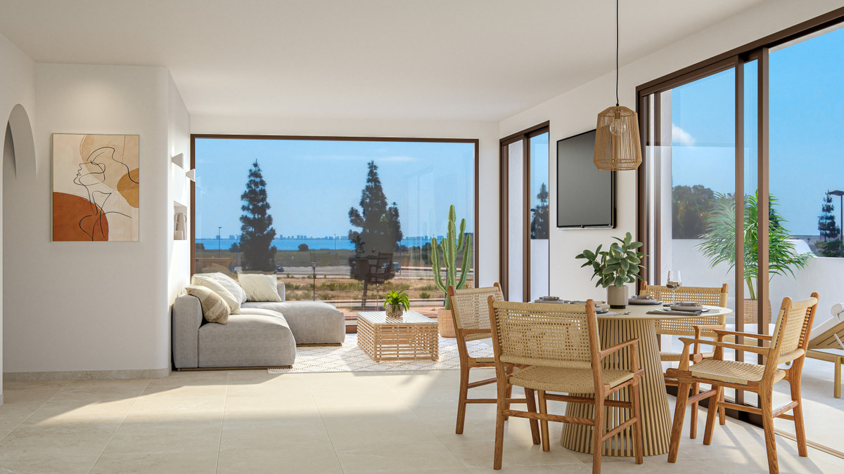 Exclusivo Apartamento con Vistas Golf y Mar Menor, Descubre este lujoso apartamento de 3 dorm. en nueva promoción en Los Alcázares, Murcia. Vistas al golf y Mar Menor. Cerca de playas y aeropuertos. ¡Tu sueño me
