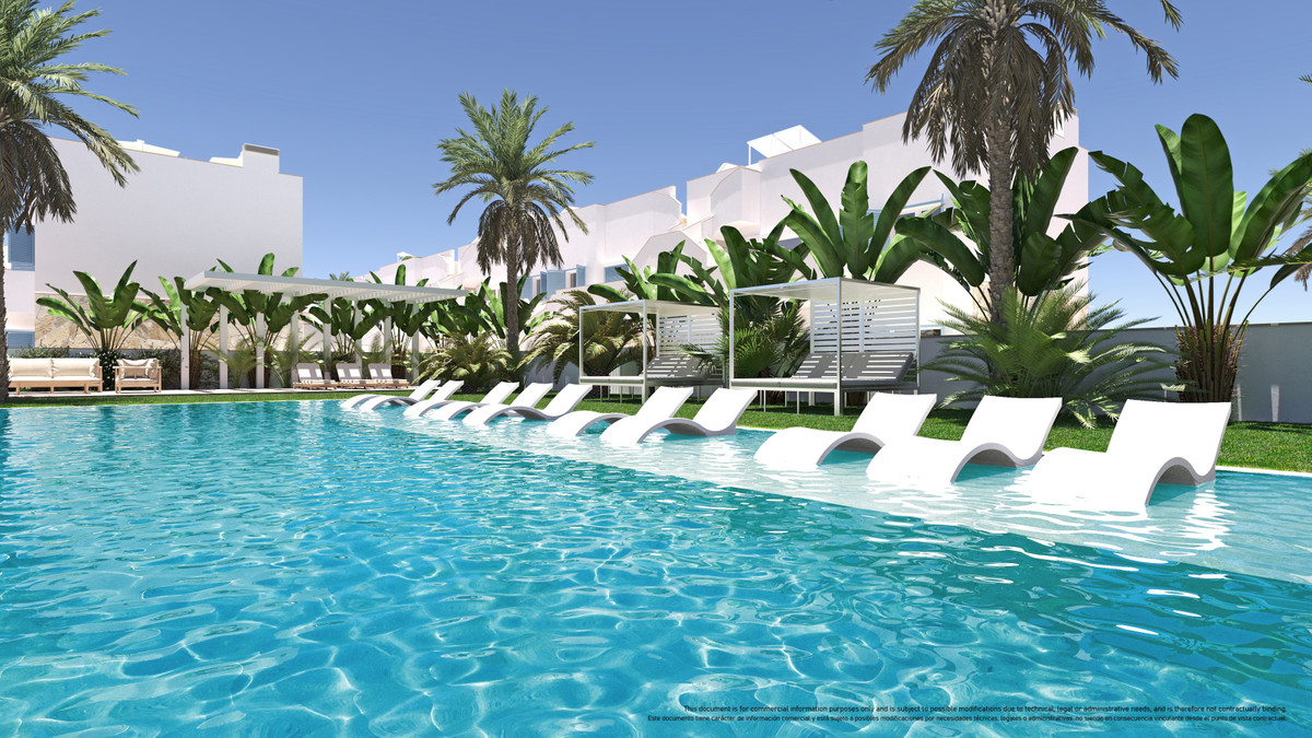 Exclusivas Residencias Modernas en Pilar de la Horadada, Vive el lujo mediterráneo en Pilar de la Horadada, Alicante. 8 modernas residencias con 3 dorm, 2 baños, parking y solárium. Tu paraíso en Costa Blanca desde 34