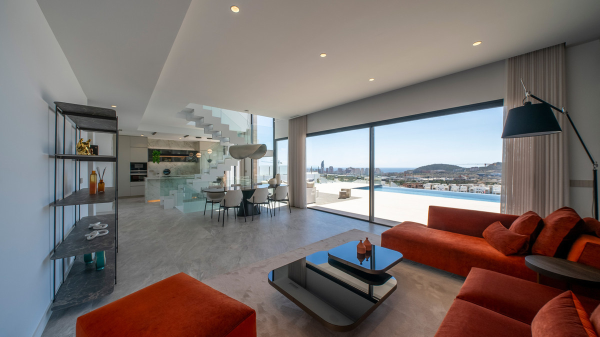 Finestrat: Lujo Exclusivo con Vistas Infinitas al Mar, Villa de lujo exclusiva en Finestrat, Alicante. Vistas al mar inigualables, skyline Benidorm, piscina infinity y 5 suites. Vive el sueño mediterráneo en Costa B