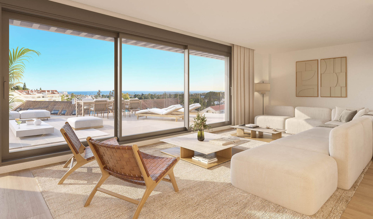 Vive el Lujo Mediterráneo en Nueva Andalucía, Marbella, Apartamento de lujo en Nueva Andalucía, Marbella. Diseño vanguardista, 1 dorm, 2 baños. Cerca de Puerto Banús, golf y servicios premium: piscina, spa, gimnasio.