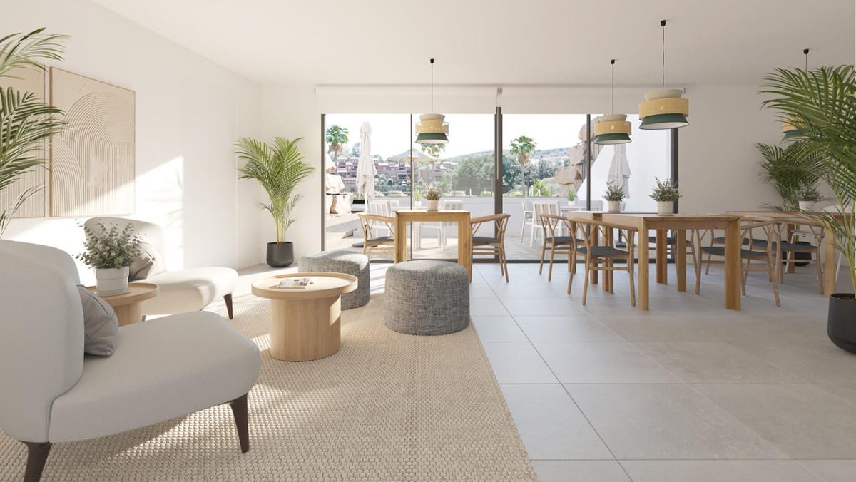 Vive Estepona: Apartamento Resort con Jardín, Descubre tu oasis en Estepona, Costa del Sol. Apartamento de lujo de 3 dorm. en nuevo complejo con zonas comunes resort: piscina, spa, co-working. Cerca de play