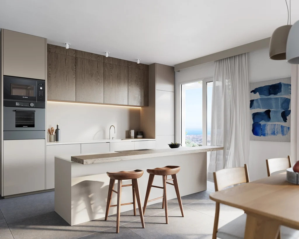Mijas: Lujo y Naturaleza en la Costa del Sol, Apartamento de lujo en Mijas, Costa del Sol. 2 dorm, 2 baños. Vistas espectaculares, piscina infinity y personalización. Vive el lujo y la naturaleza a 10 min d