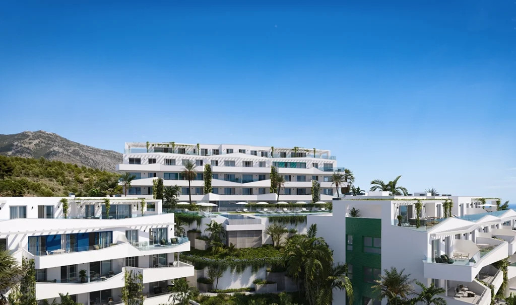 Mijas: Lujo y Naturaleza en la Costa del Sol, Apartamento de lujo en Mijas, Costa del Sol. 2 dorm, 2 baños. Vistas espectaculares, piscina infinity y personalización. Vive el lujo y la naturaleza a 10 min d