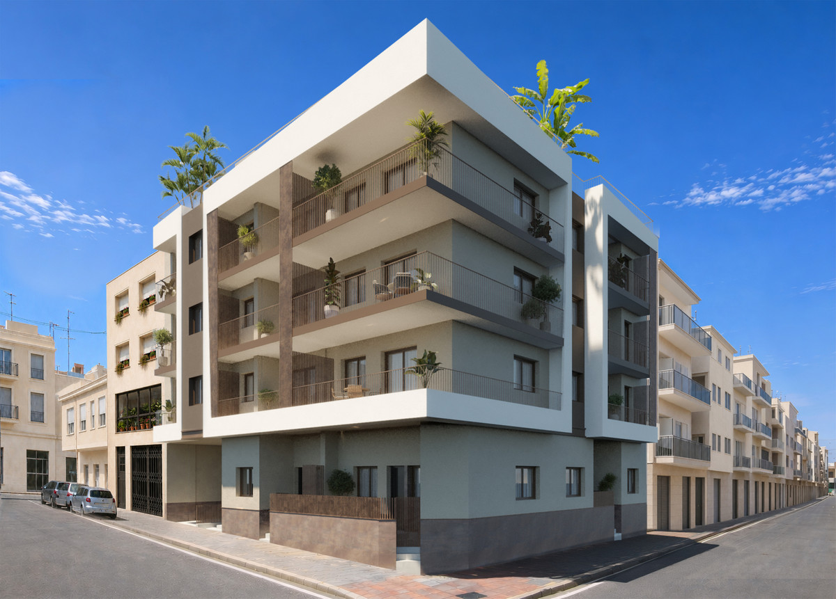Santa Pola: Tu Oasis Moderno a Pasos de la Playa, Apartamentos de obra nueva en Santa Pola, Alicante. A pasos de la playa y a 15 min del aeropuerto. Disfruta de 2 dorm., 2 baños, terraza, piscina en azotea y ae