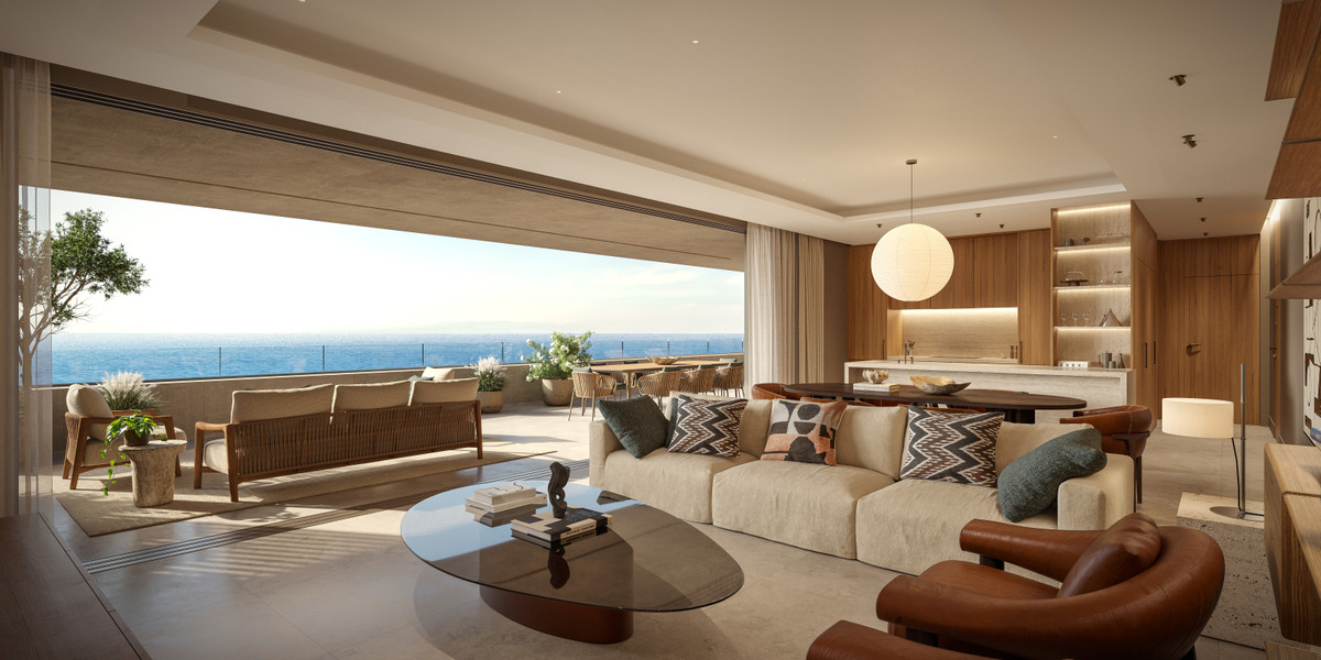 Rancho Domingo: Lujo Mediterráneo en Benalmádena, Descubre un apartamento de lujo 2 hab en Rancho Domingo, Benalmádena. Vistas al mar, diseño mediterráneo, privacidad. Cerca de playas, golf y Málaga.