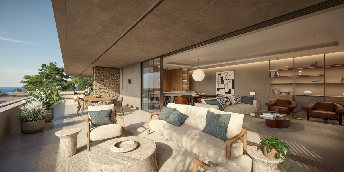 Rancho Domingo: Lujo Mediterráneo en Benalmádena, Descubre un apartamento de lujo 2 hab en Rancho Domingo, Benalmádena. Vistas al mar, diseño mediterráneo, privacidad. Cerca de playas, golf y Málaga.
