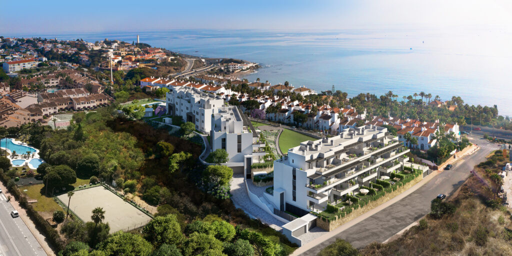 Mijas: Lujo Costero con Vistas al Mar y Playa, Apartamentos de lujo en La Cala de Mijas, Málaga. Vistas al mar, piscina, gimnasio y a 2 min de la playa. Invierte en tu paraíso en la Costa del Sol. Desde 495.