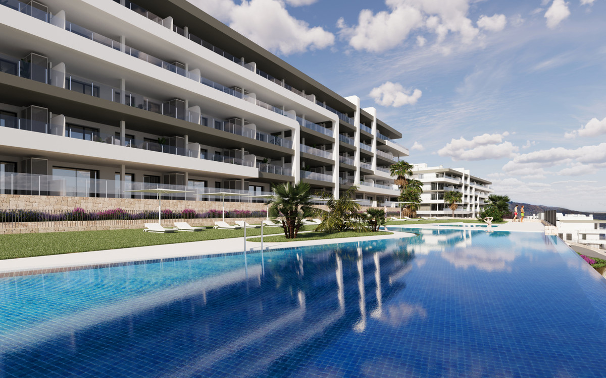 Lujo y Vistas al Mar en Muchamiel: Tu Hogar Soñado, Apartamento de lujo en Muchamiel, Alicante. 3 hab, 2 baños. Vistas mar/golf. Residencial con piscina, seguridad y parking. Cerca playas Costa Blanca. ¡Tu hogar