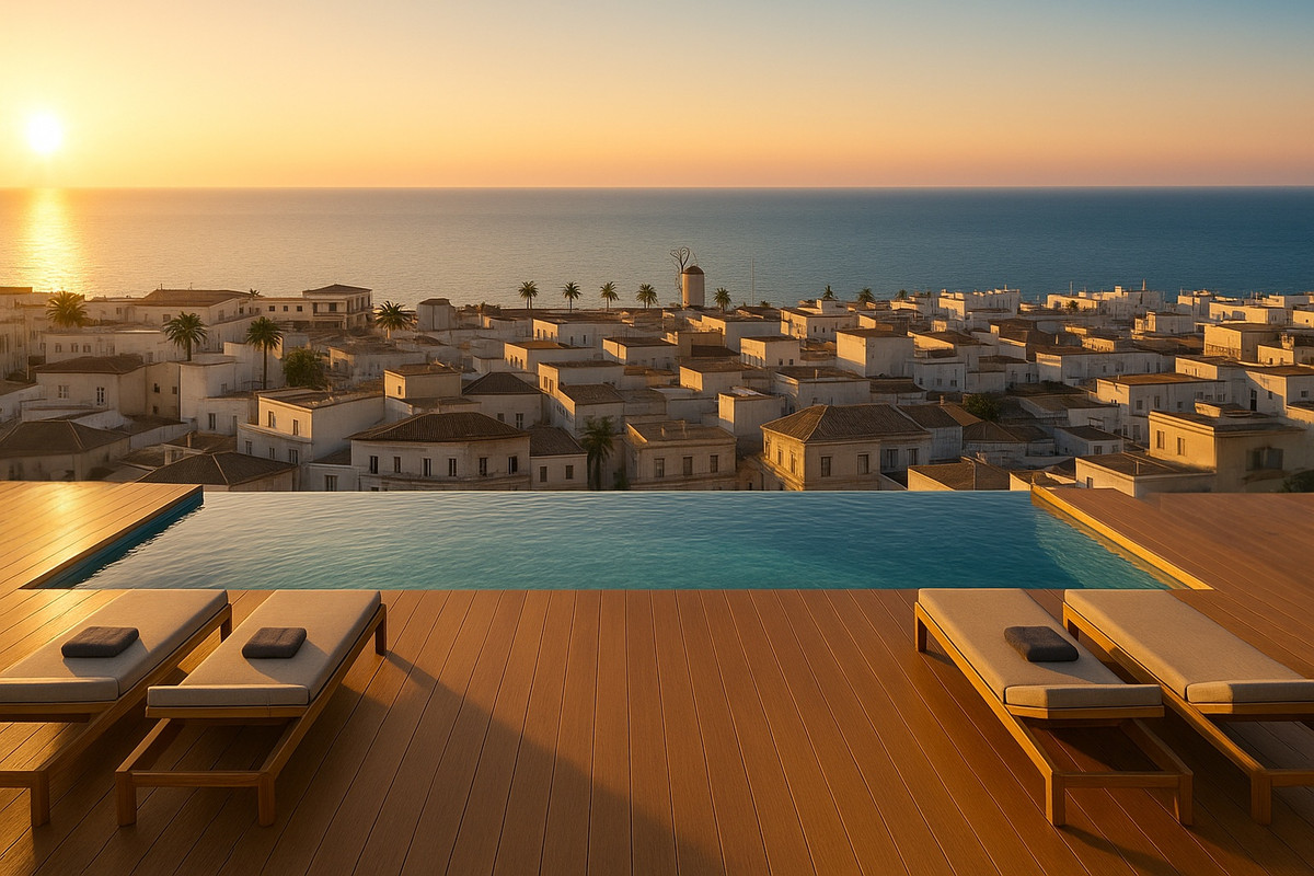 Apartamentos en San Pedro: Playa, Piscina y Estilo, Invierte en San Pedro del Pinatar, Murcia. Modernos apartamentos y estudios a 700m de la playa. Amueblados, piscina en azotea y vistas. ¡Desde 127.900€!
