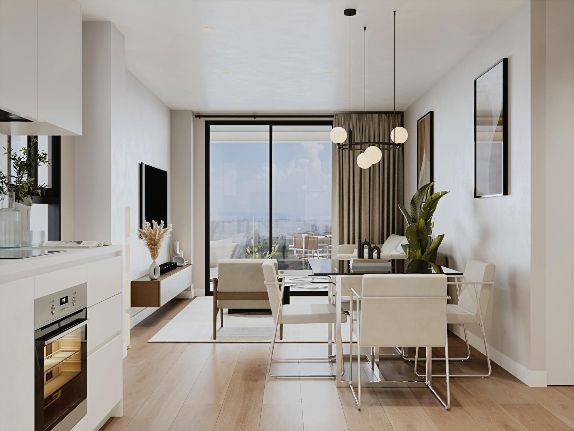 Apartamento en Venta en Villajoyosa, Apartamentos obra nueva en Cala Finestrat, Alicante. Vive el Mediterráneo a pasos de la playa. 2 hab, 2 baños. Inversión y estilo de vida.