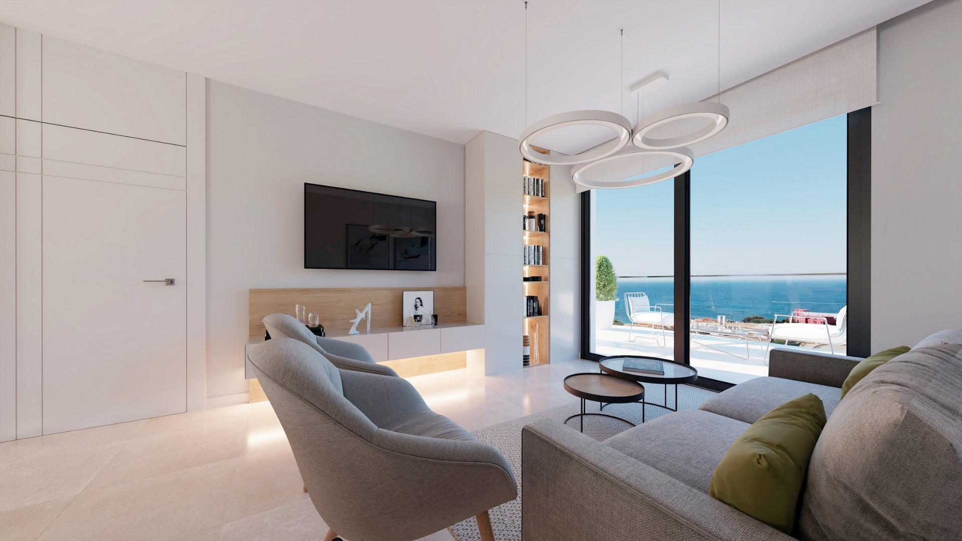 Apartamento en Venta en Villajoyosa, Apartamento de lujo en Villajoyosa, Alicante. Vistas al mar Mediterráneo, Costa Blanca Norte. Vive el paraíso y haz una inversión inteligente.
