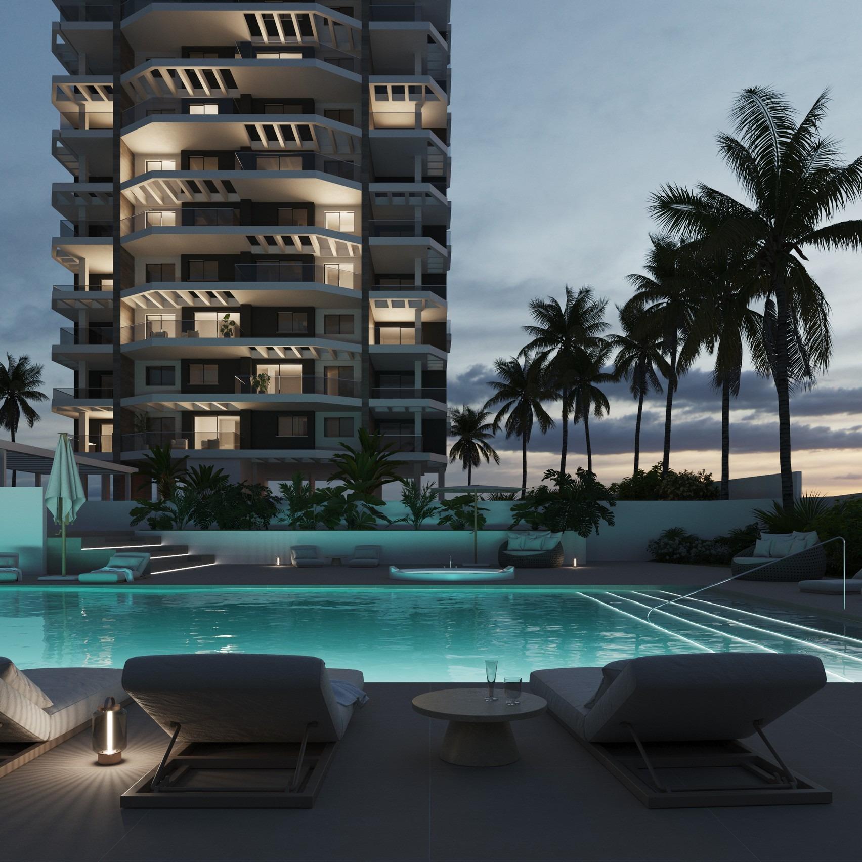 Apartamentos de nueva construcción en venta en Calpe, a 200 metros de la playa del Arenal