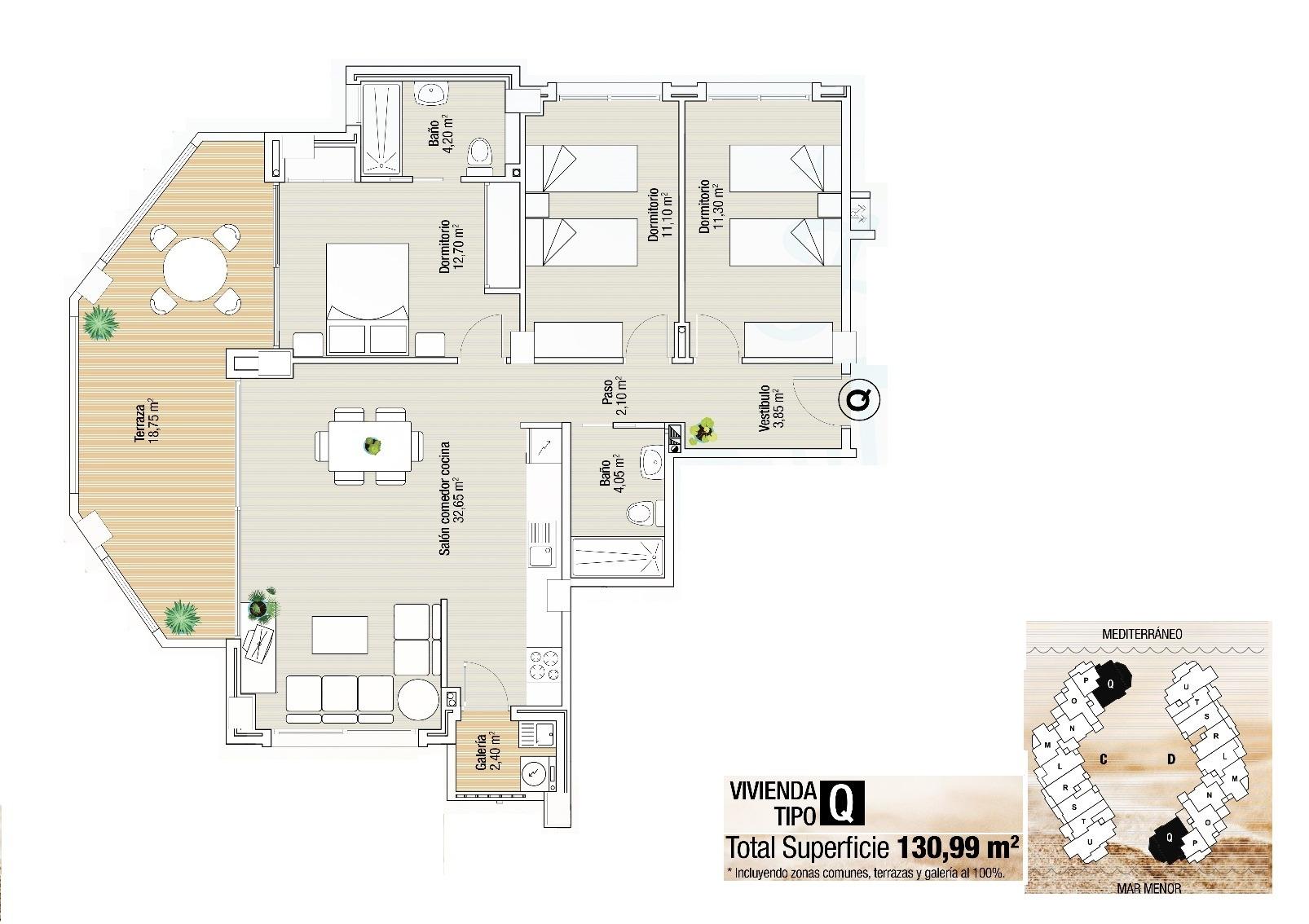 RESIDENCIAL DE OBRA NUEVA EN LA MANGA