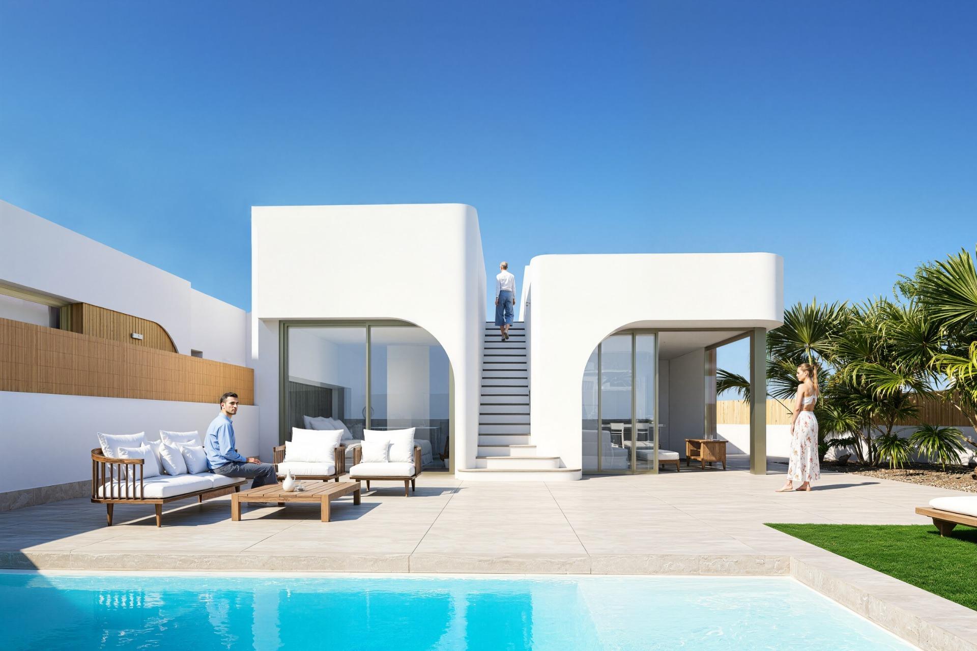 Complejo residencial de nueva construcción en Los Alcázares, en primera línea del campo de golf Serena