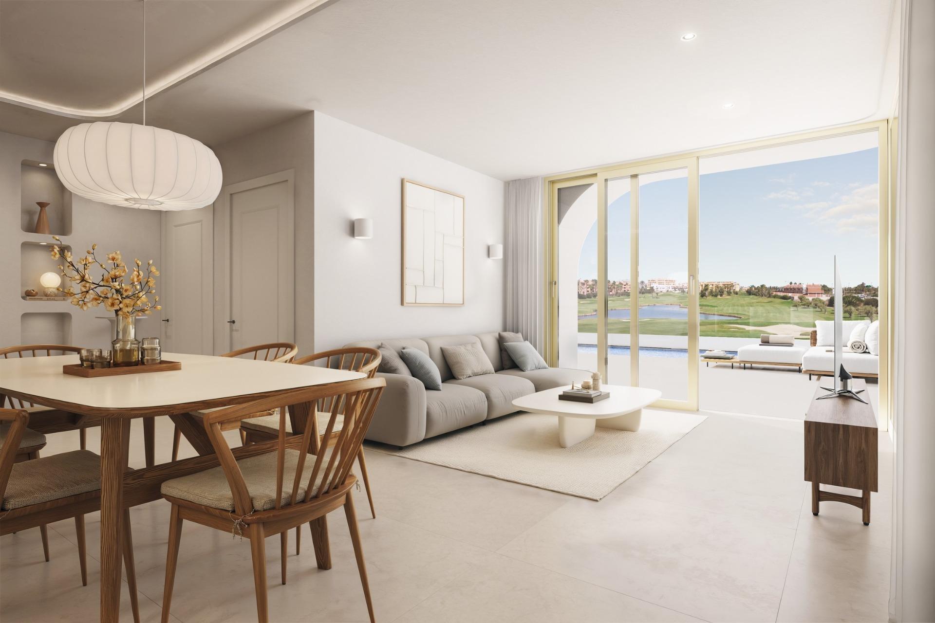 Complejo residencial de nueva construcción en Los Alcázares, en primera línea del campo de golf Serena