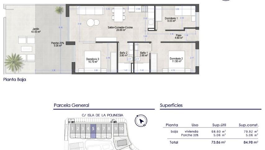 Apartamentos turísticos de nueva construcción en Santiago de la Ribera, San Javier, a solo 750 m de la playa