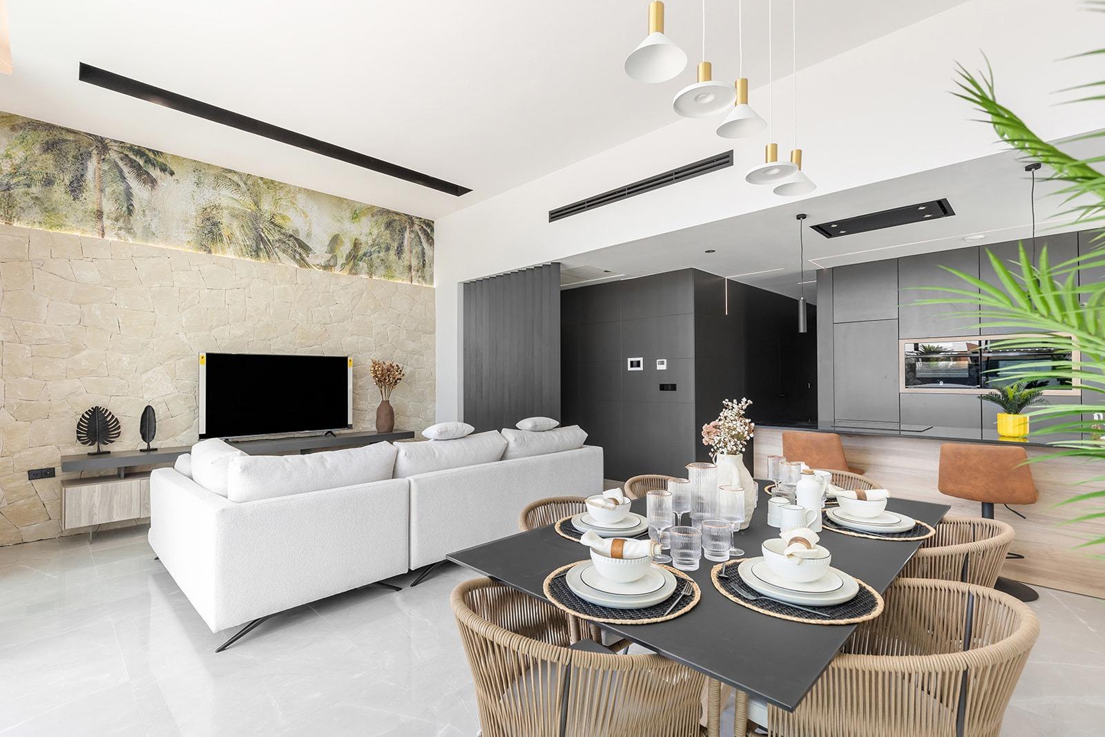 Villa en Venta en Torrevieja, Villa obra nueva en Torrevieja, Costa Blanca Sur. 3 hab, 2 baños, piscina privada. Vive el Mediterráneo con estilo y confort. ¡Tu hogar ideal!