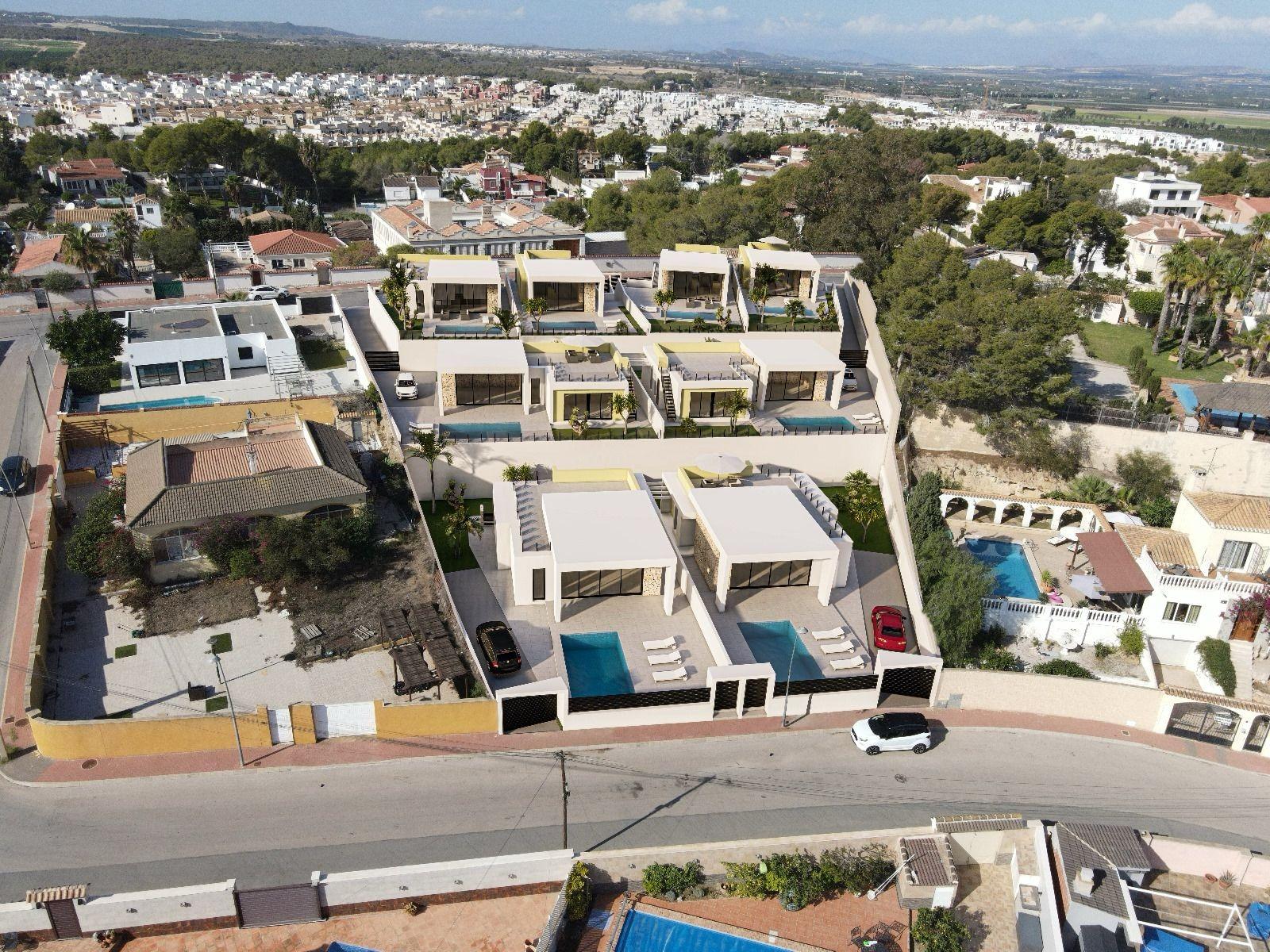 Villa en Venta en Torrevieja, Villa obra nueva en Torrevieja, Costa Blanca Sur. 3 hab, 2 baños, piscina privada. Vive el Mediterráneo con estilo y confort. ¡Tu hogar ideal!