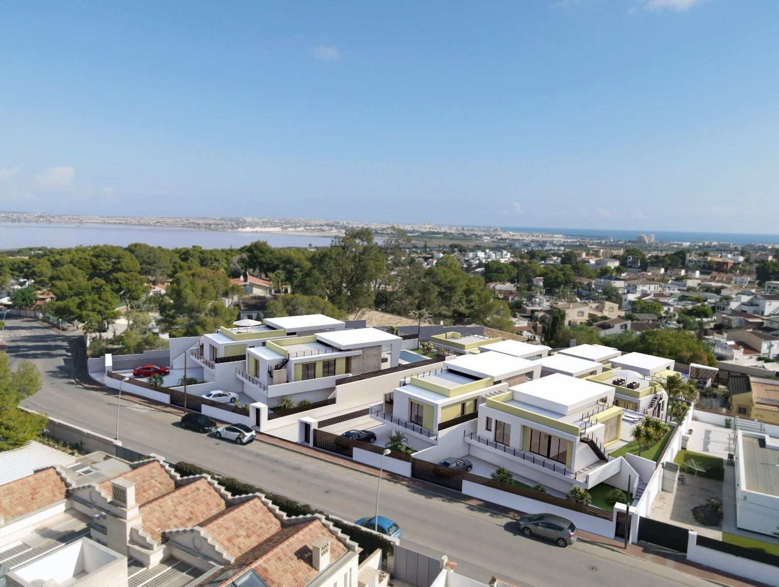 Villa en Venta en Torrevieja, Villa obra nueva en Torrevieja, Costa Blanca Sur. 3 hab, 2 baños, piscina privada. Vive el Mediterráneo con estilo y confort. ¡Tu hogar ideal!