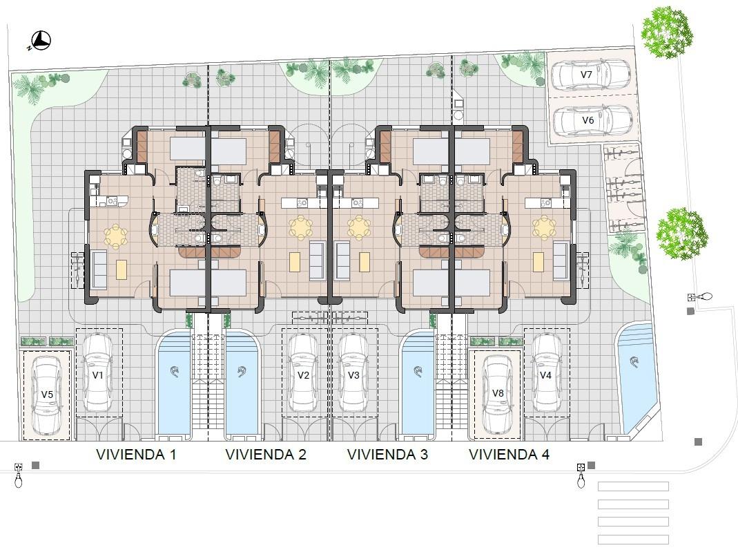 Paraíso Mediterráneo: Bungalows de Lujo en Pilar de la Horadada, Bungalows obra nueva en Pilar de la Horadada. 8 exclusivos, piscina privada, cerca playas y servicios. Estilo mediterráneo, alta valorización.