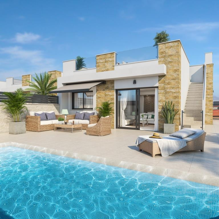 Villa de Lujo en San Fulgencio con Piscina, Villa de lujo en El Oasis, San Fulgencio, Alicante. 3 dorm, 2 baños, piscina privada. A 5km de playas y golf. Vive la Costa Blanca por 395.000€.