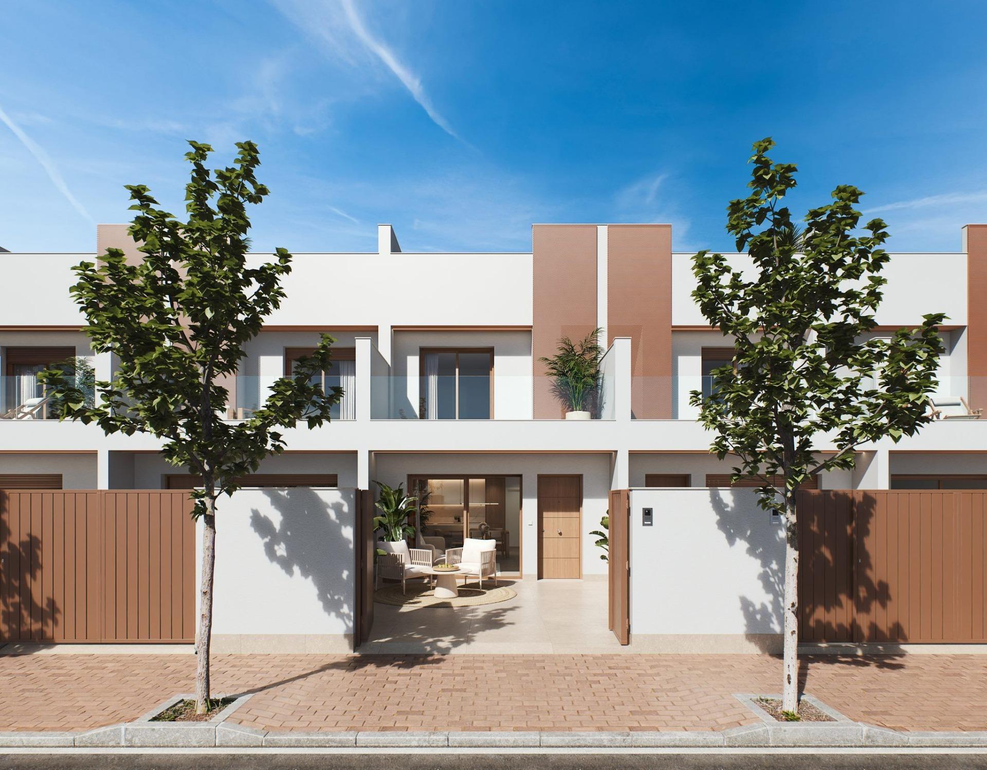 Tu Adosado de Lujo con Piscina en la Costa Cálida, Descubre 8 adosados de diseño contemporáneo en San Pedro del Pinatar, Murcia. Con 3 dormitorios, piscina privada, solárium y a minutos de la playa. ¡Tu sueño en